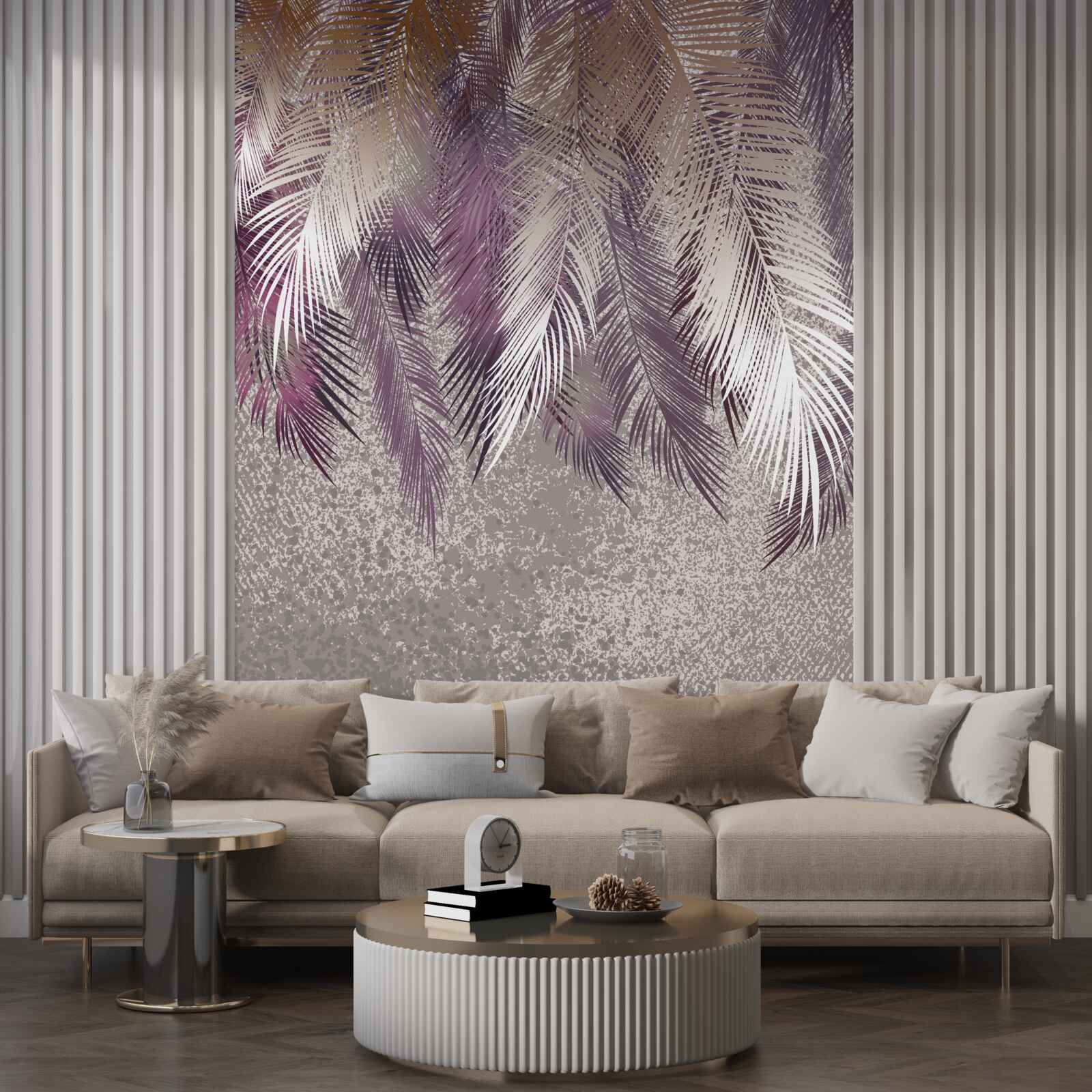 Fotobehang zware veren hangen