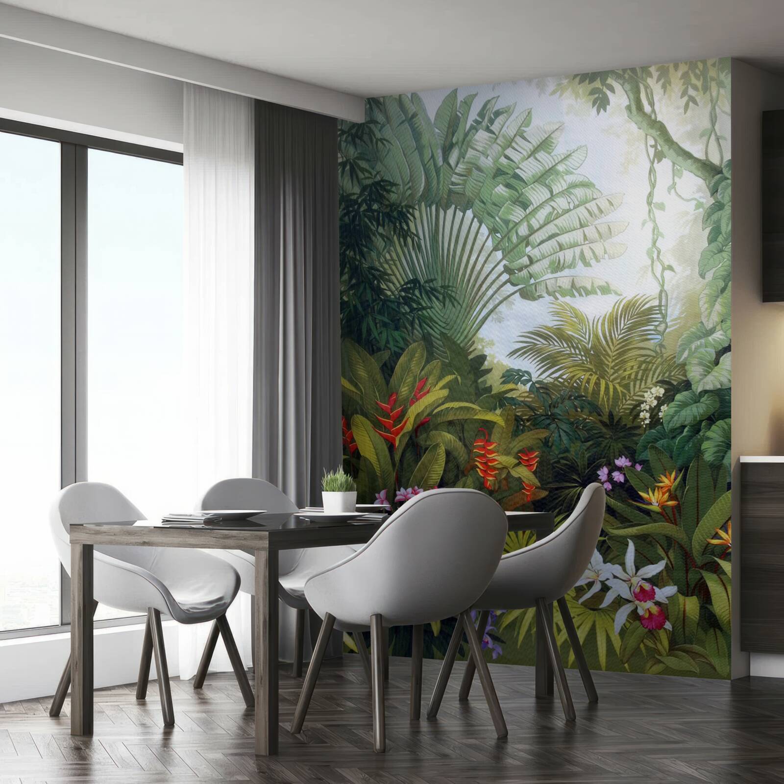 Fotobehang fascinerende en mysterieuze regenwouden