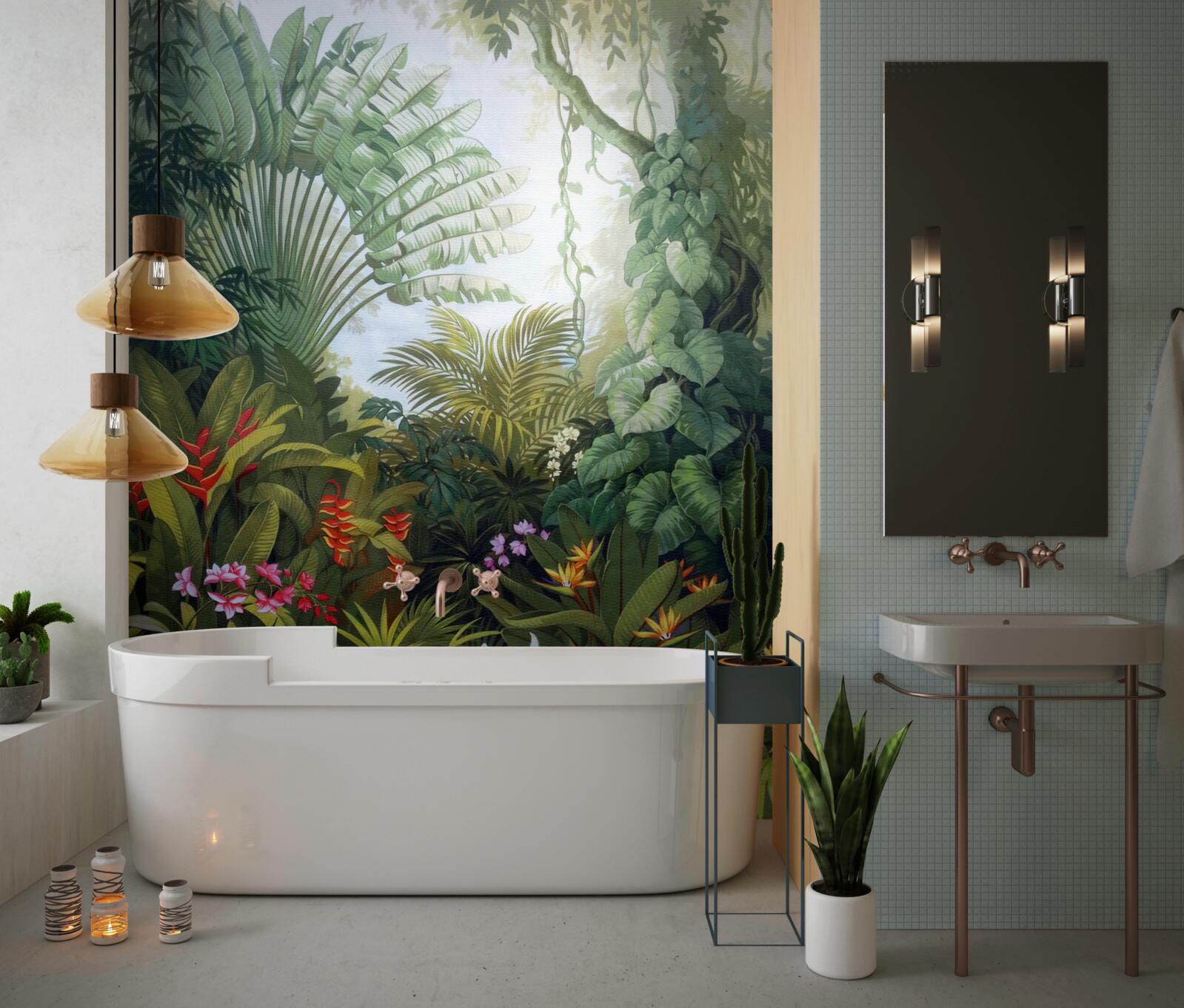 Fotobehang fascinerende en mysterieuze regenwouden