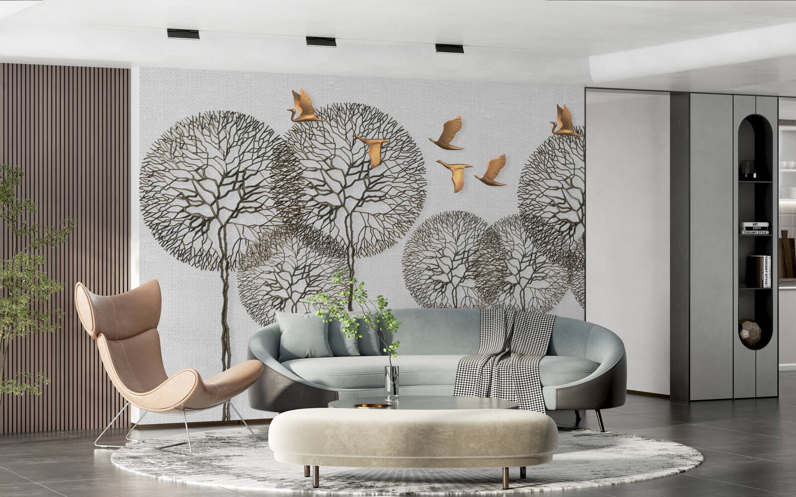 Fotobehang vlinders en miljoenpoten