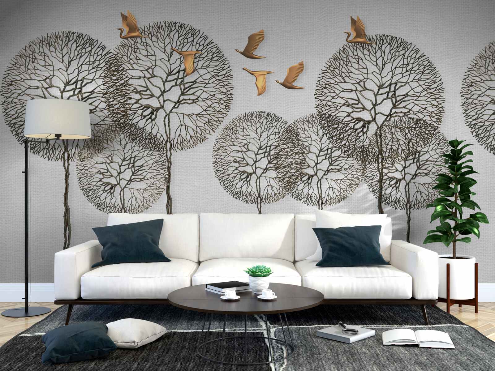 Fotobehang vlinders en miljoenpoten