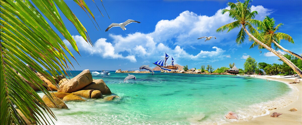 Fotobehang oceanische en tropische gebieden