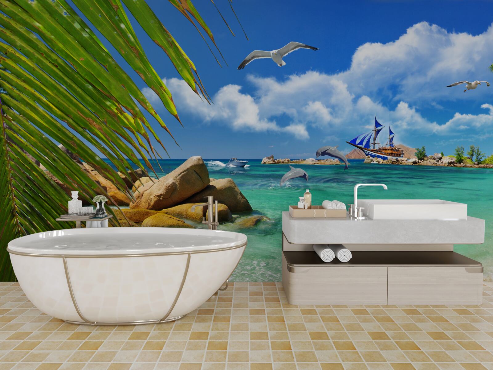 Fotobehang oceanische en tropische gebieden