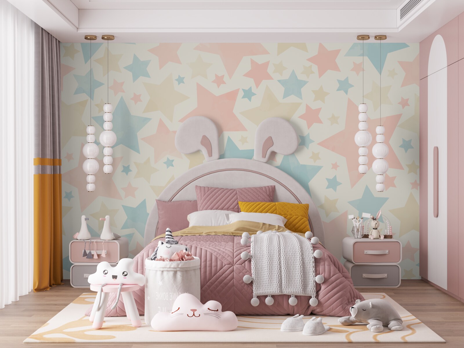 Fotobehang sterren van alle kleuren