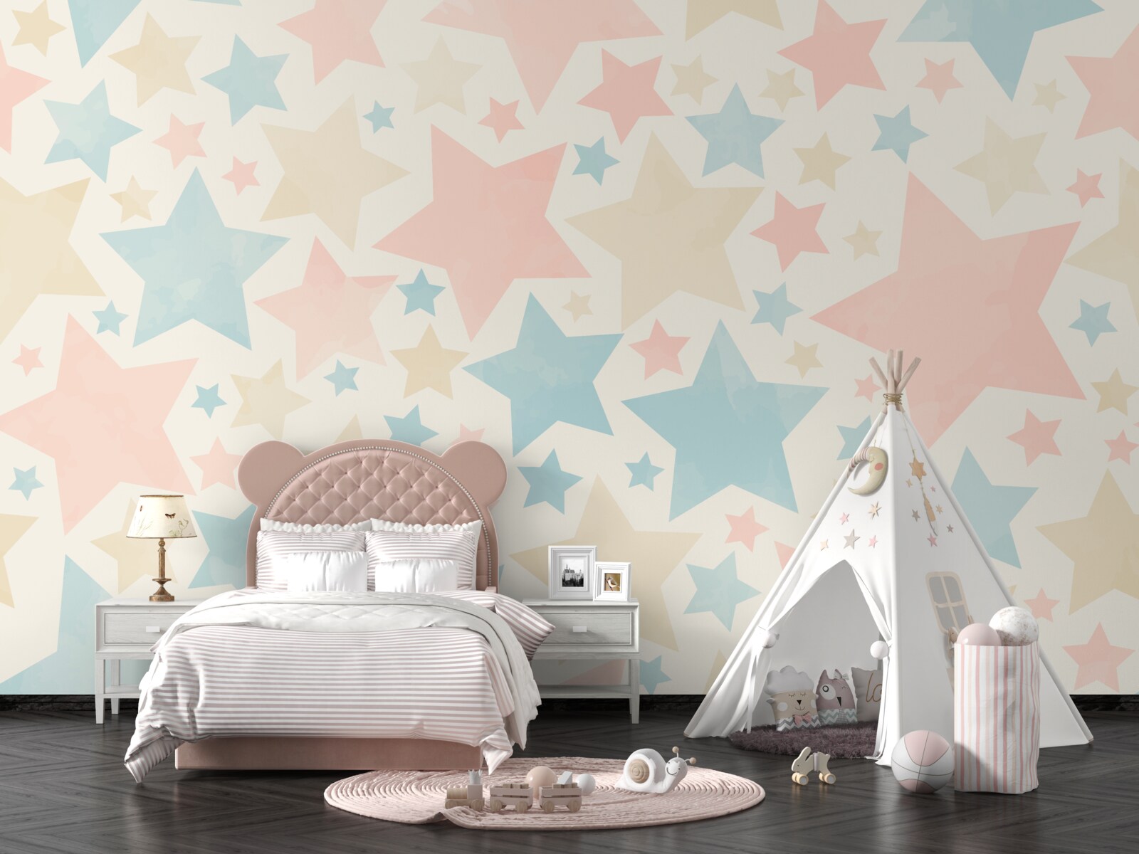 Fotobehang sterren van alle kleuren