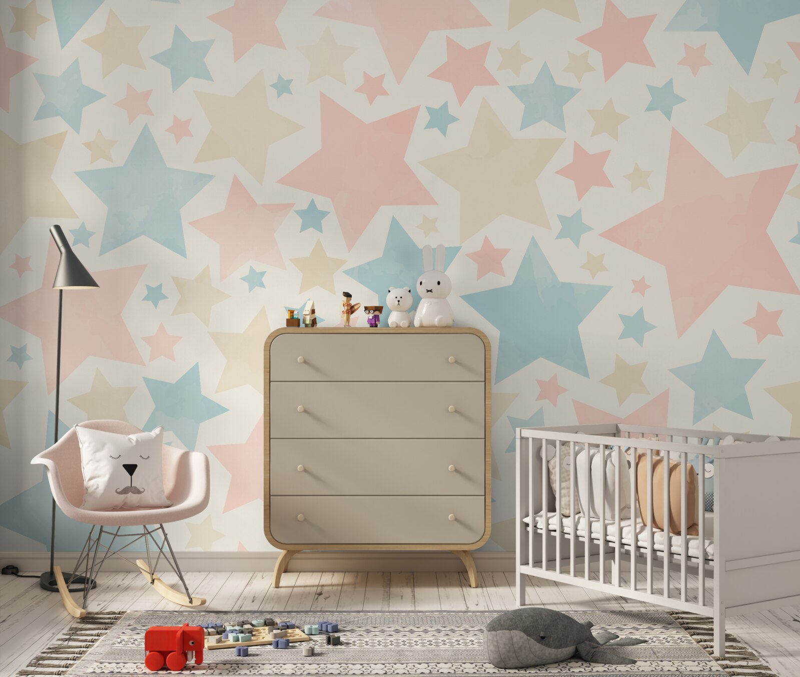 Fotobehang sterren van alle kleuren