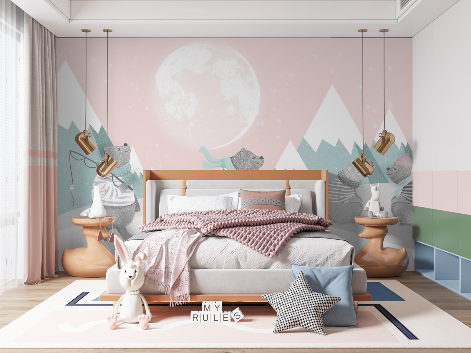 Fotobehang bergberen