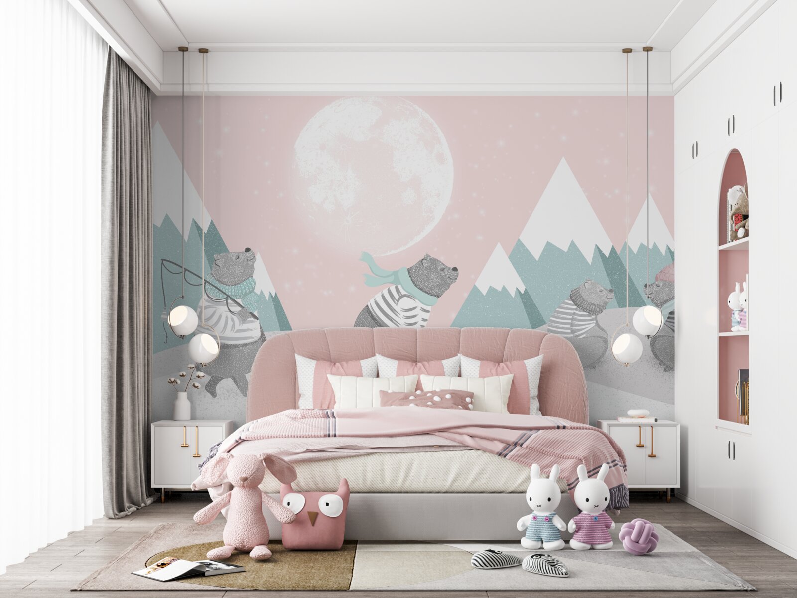 Fotobehang bergberen