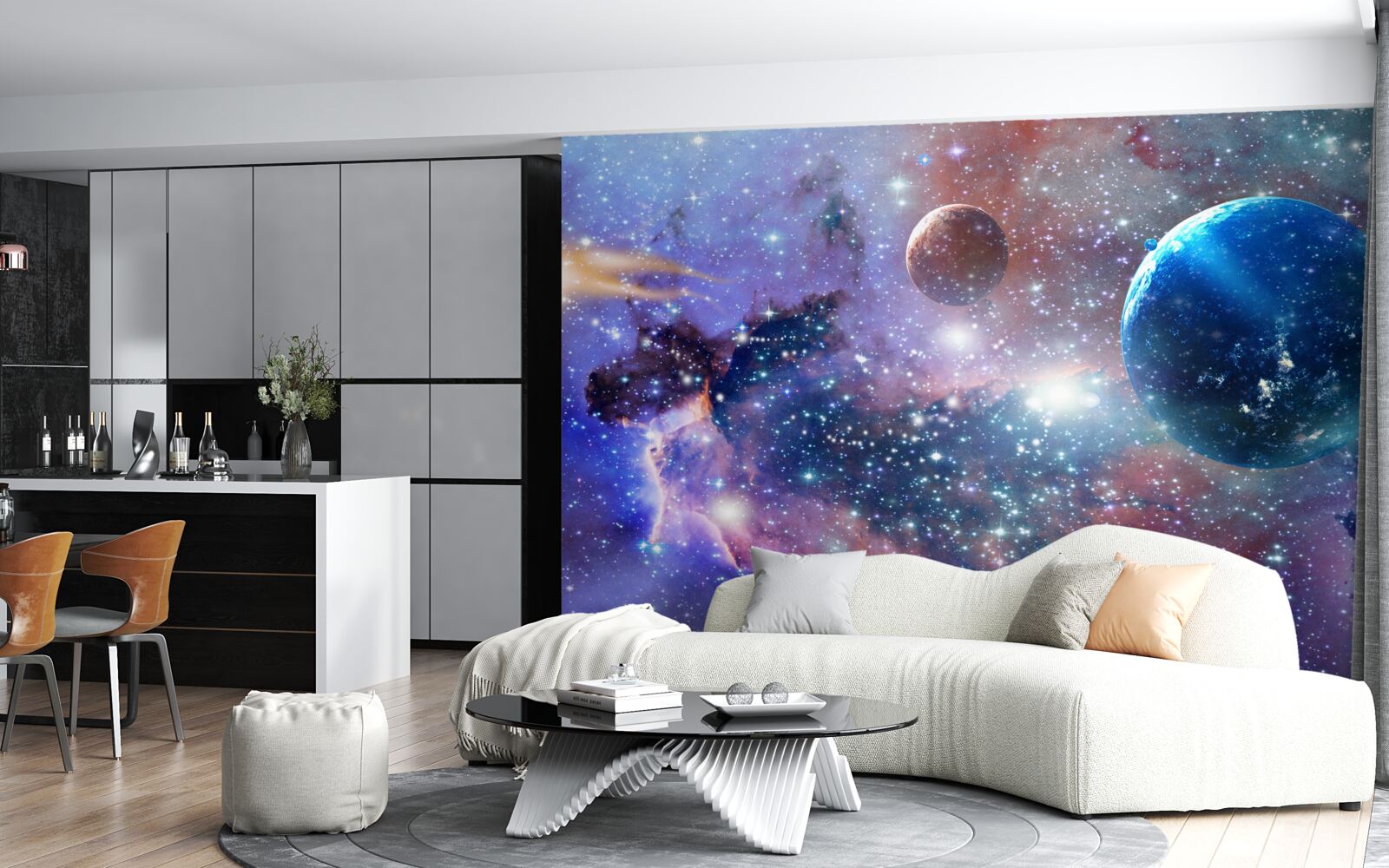 Fotobehang helder universum