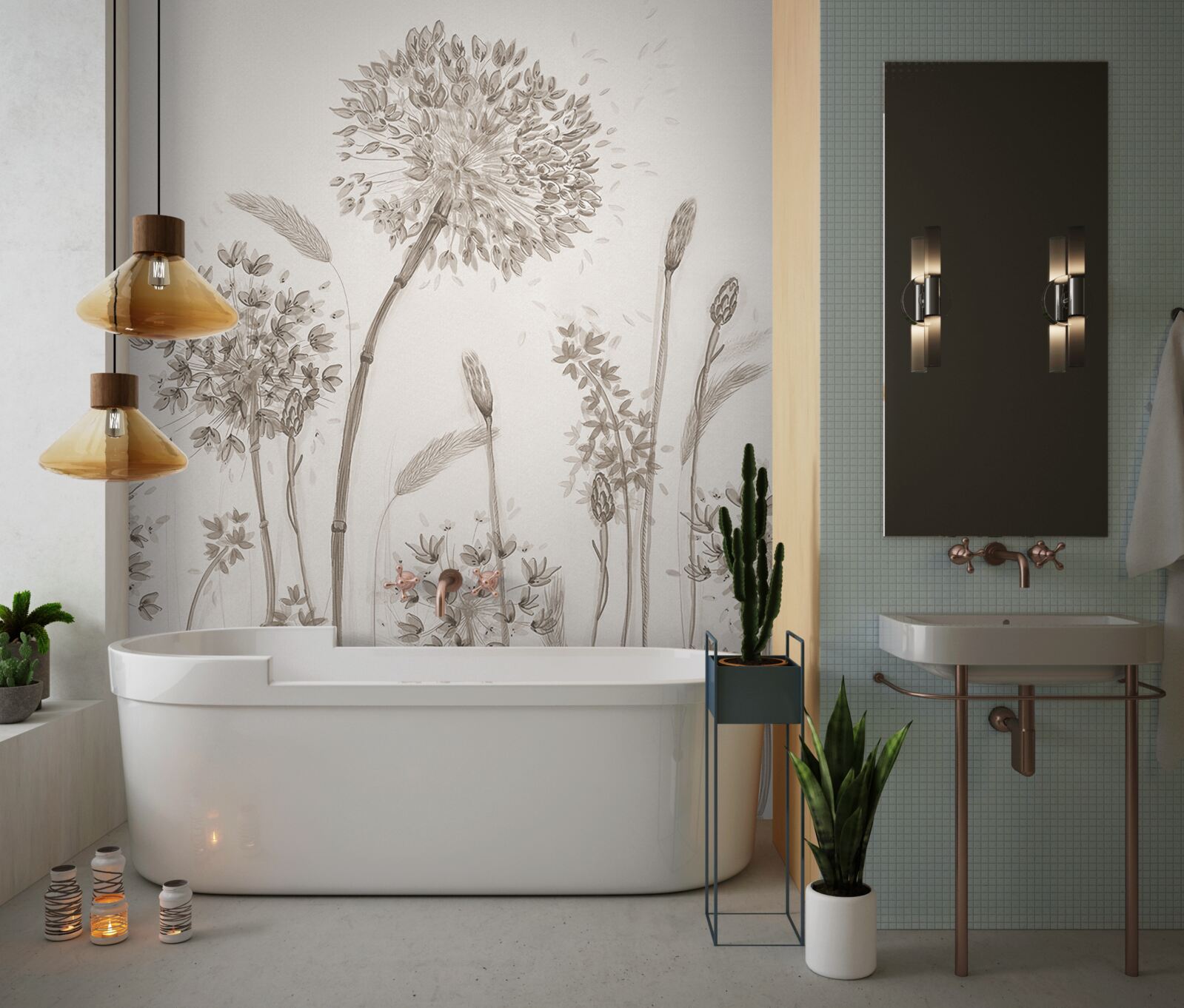 Fotobehang unieke flora