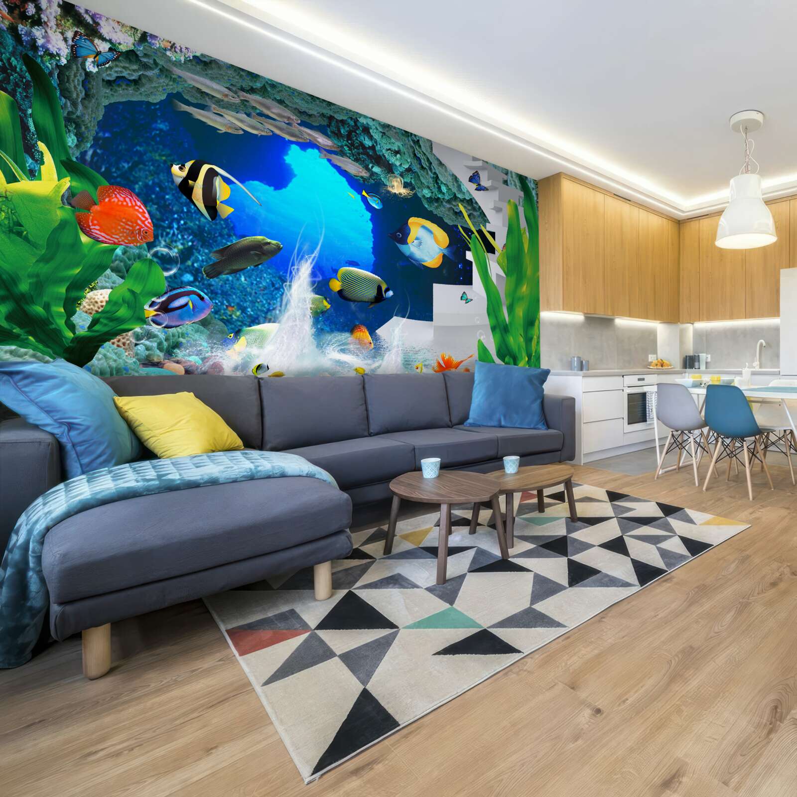 Fotobehang bewoners van de onderwaterwereld