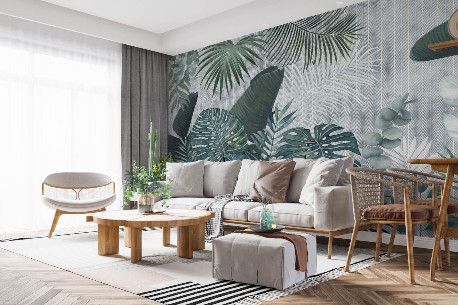 Fotobehang vruchtbaarheid van planten in de jungle