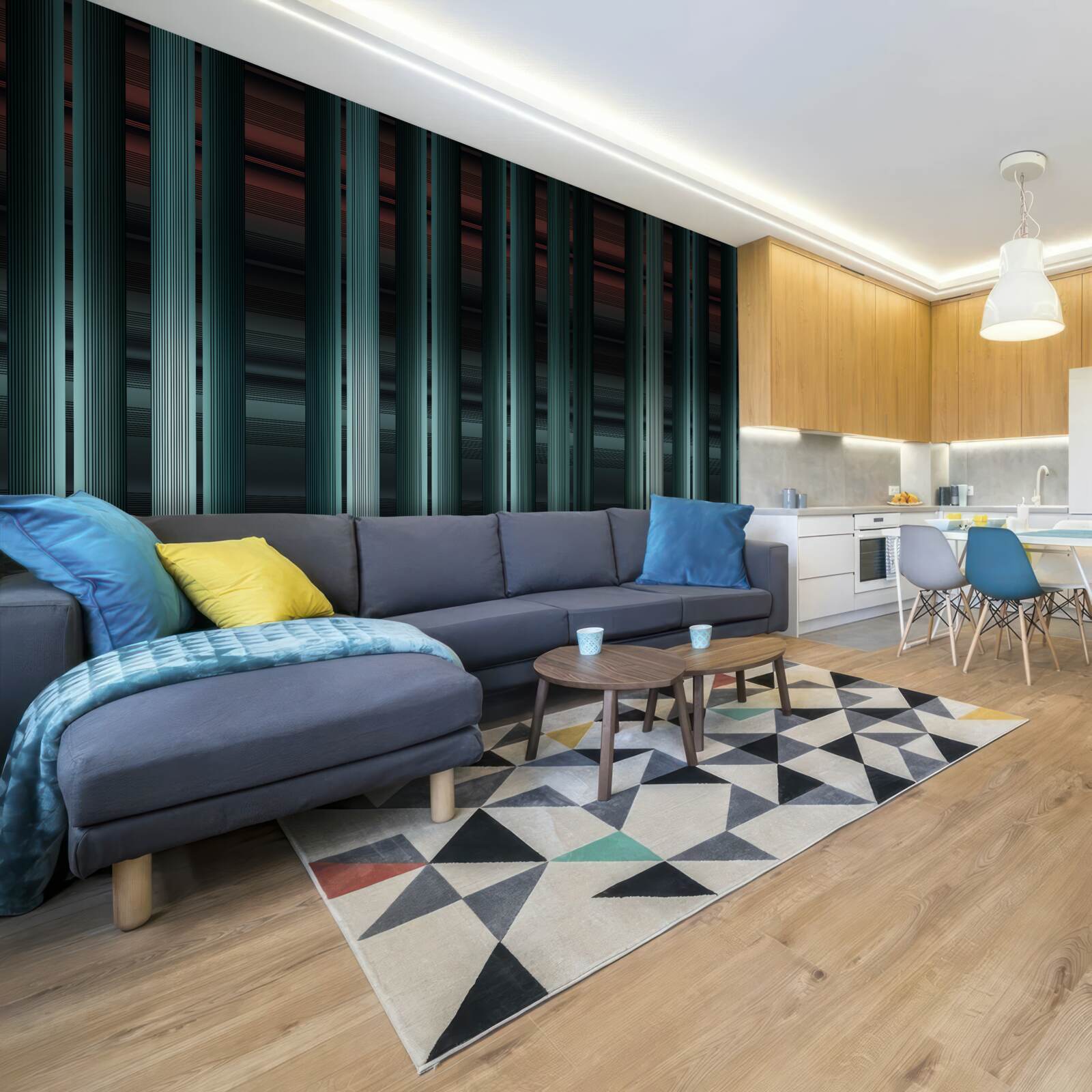 Fotobehang verticale strepen van oneindig vectortype