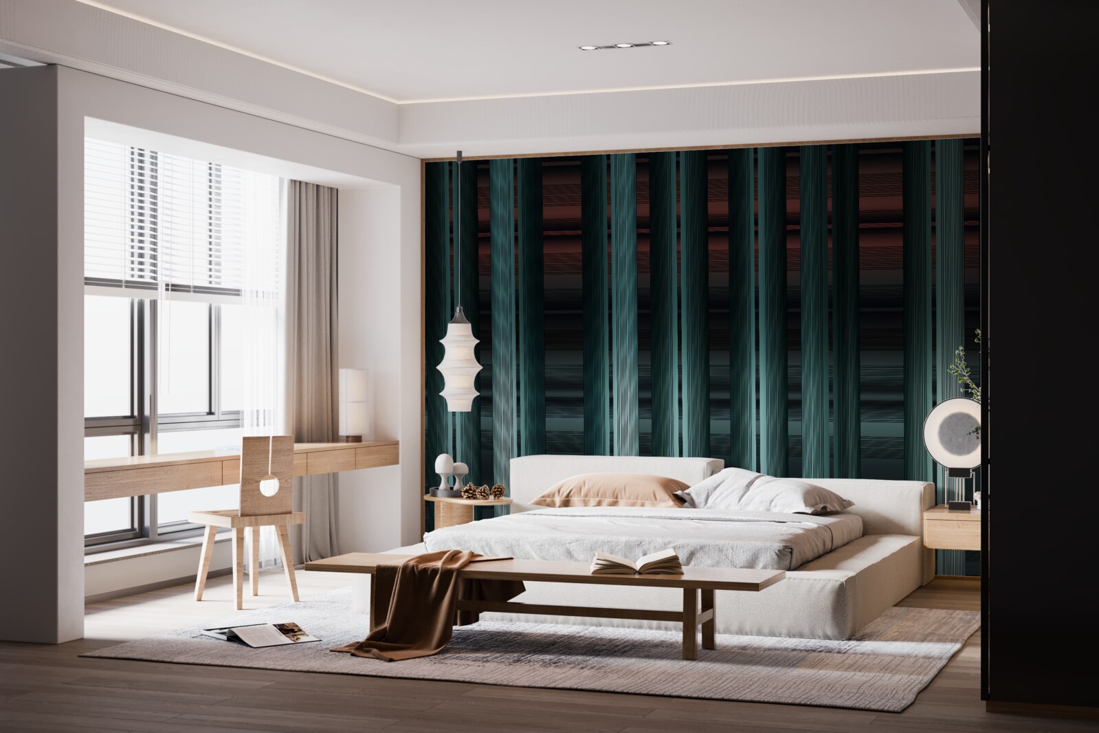 Fotobehang verticale strepen van oneindig vectortype