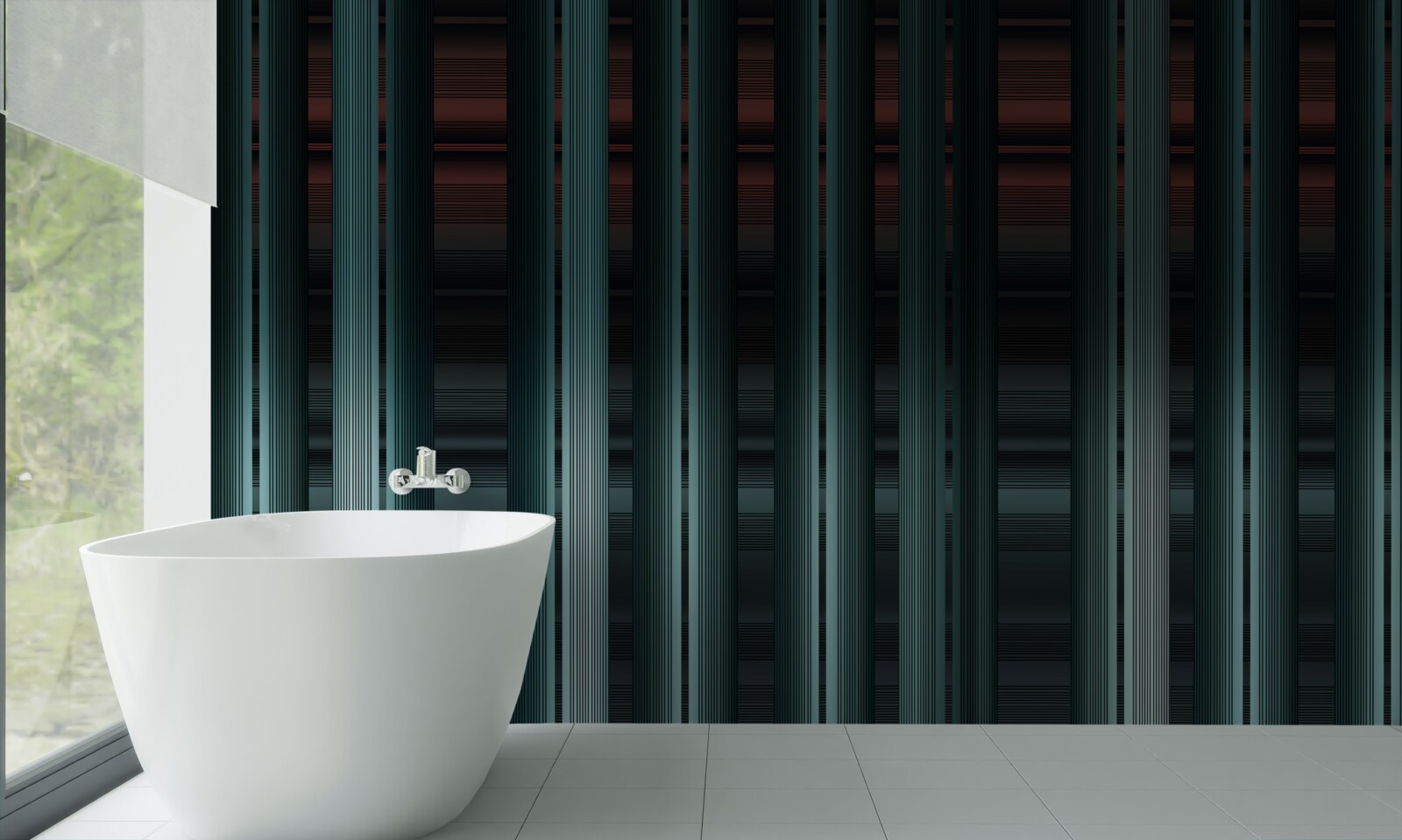 Fotobehang verticale strepen van oneindig vectortype