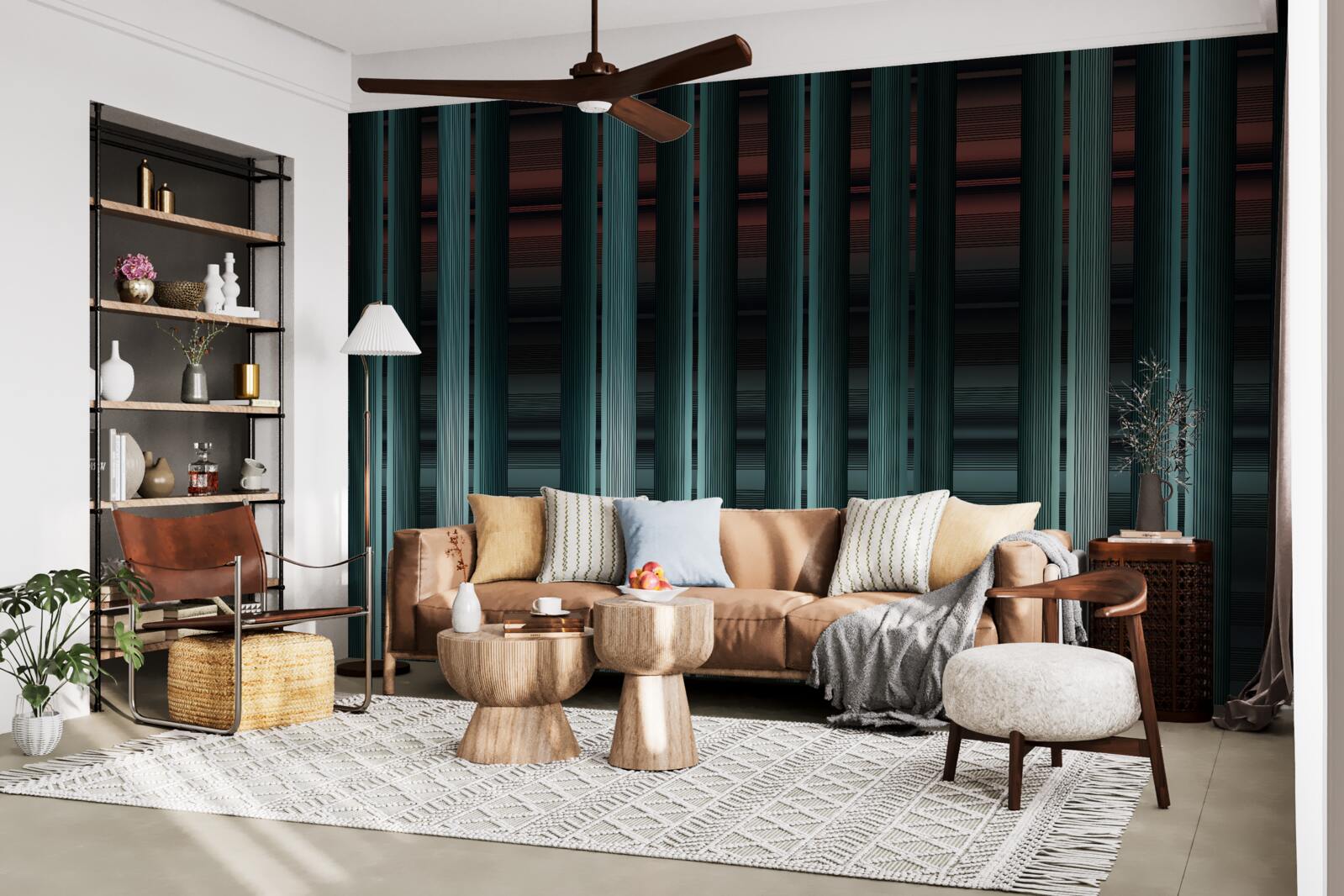 Fotobehang verticale strepen van oneindig vectortype