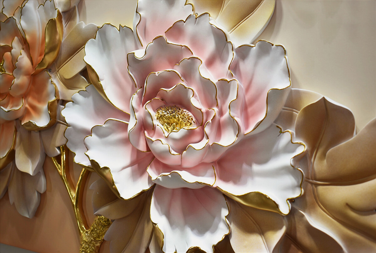 Fotobehang de lotusknop is geopend in al zijn glorie