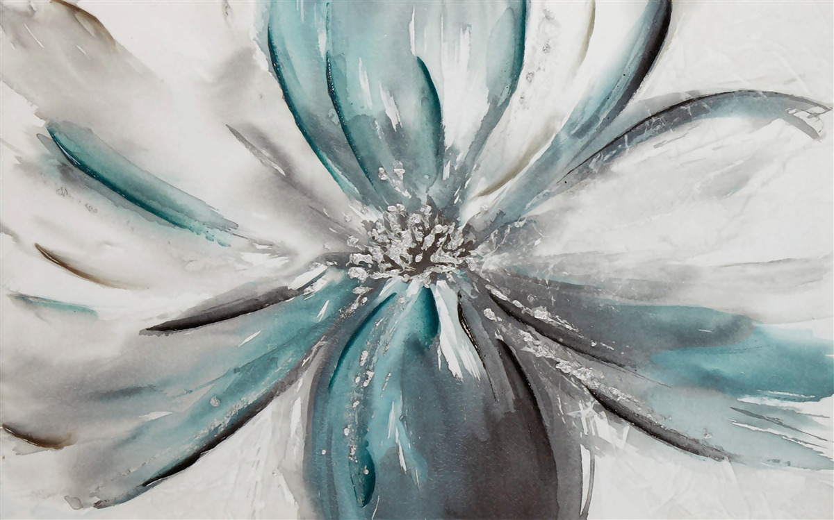 Fotobehang delicate bloemblaadjes van open knop