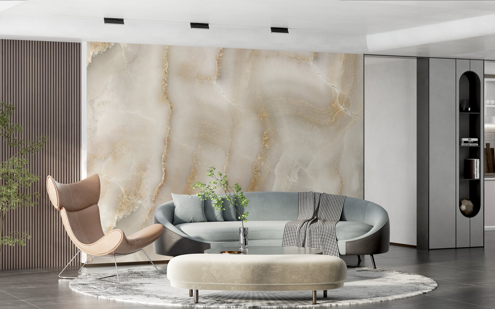 Fotobehang lichtbruin kwarts