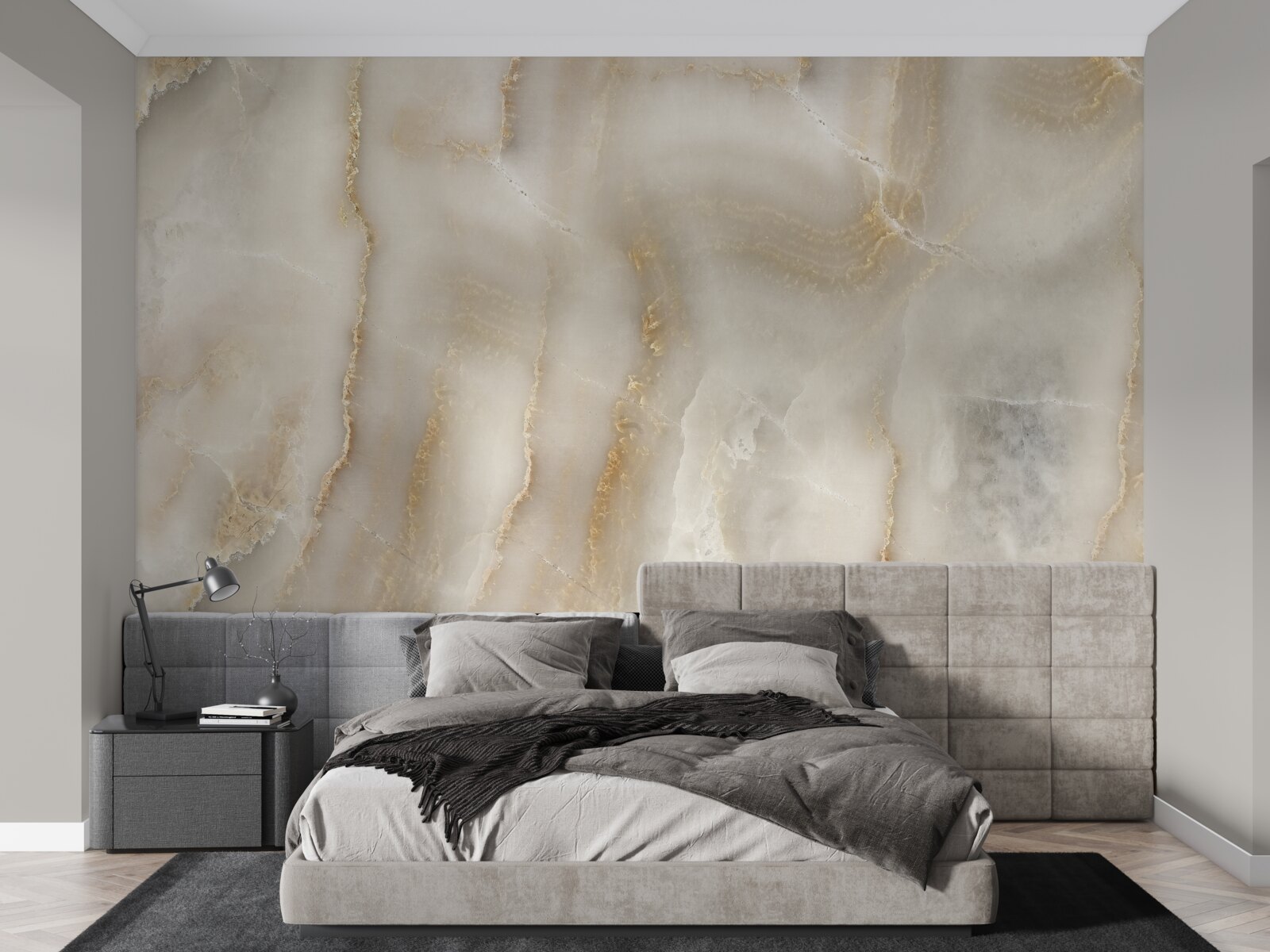 Fotobehang lichtbruin kwarts