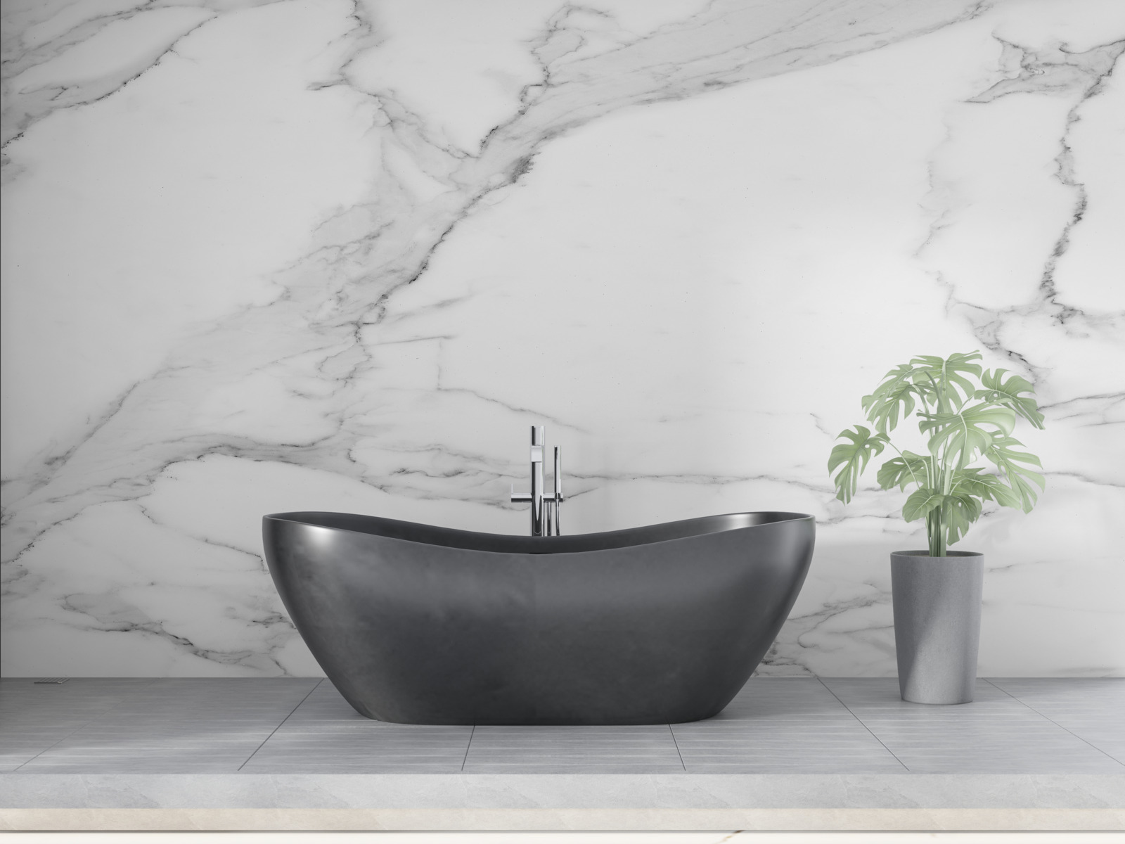 Fotobehang weergave van wolken op het wateroppervlak