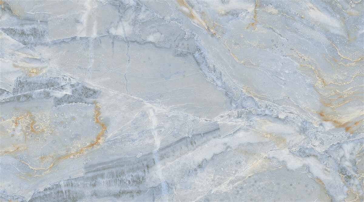 Fotobehang grijszwarte golven met gouden contouren