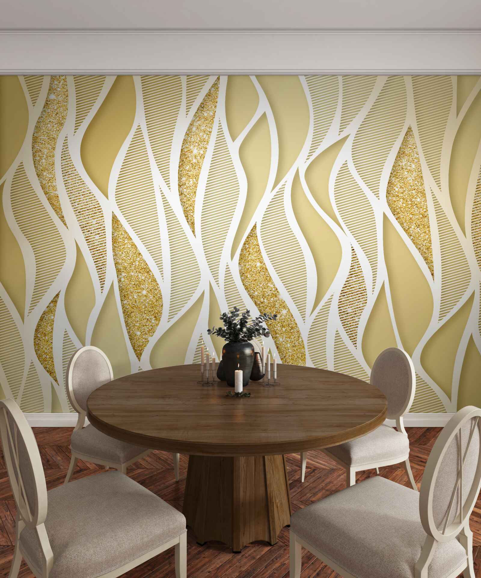 Fotobehang samenvatting herfstbladeren