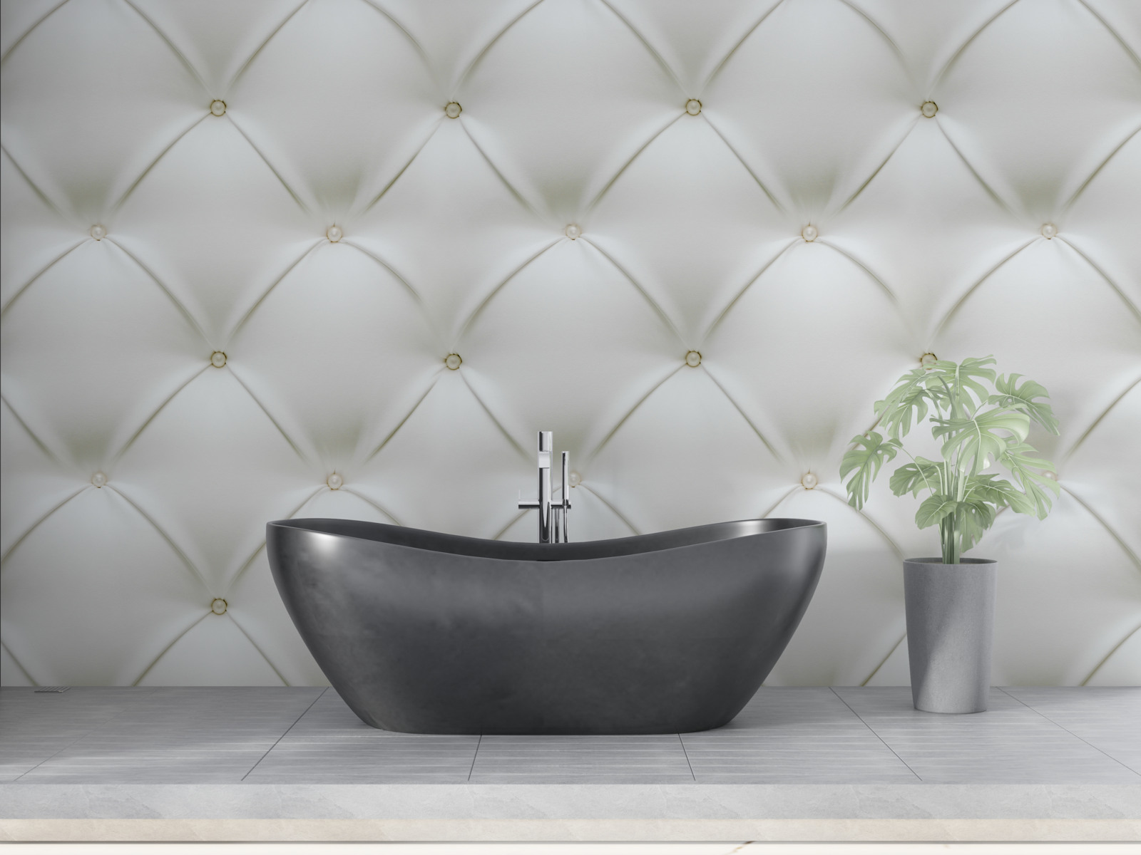 Fotobehang Textuur met gouden parels in een driedimensionaal ontwerp