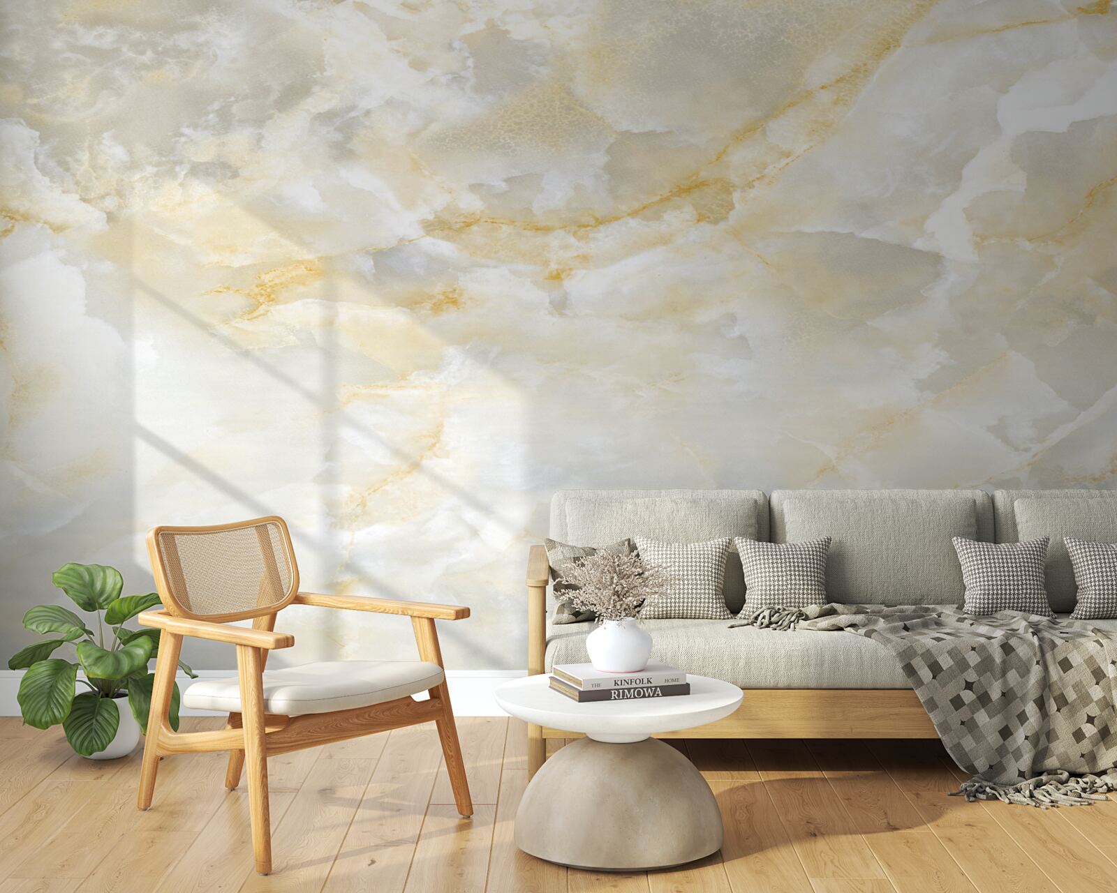 Fotobehang wolken gevuld met regen bij het aanbreken van het licht