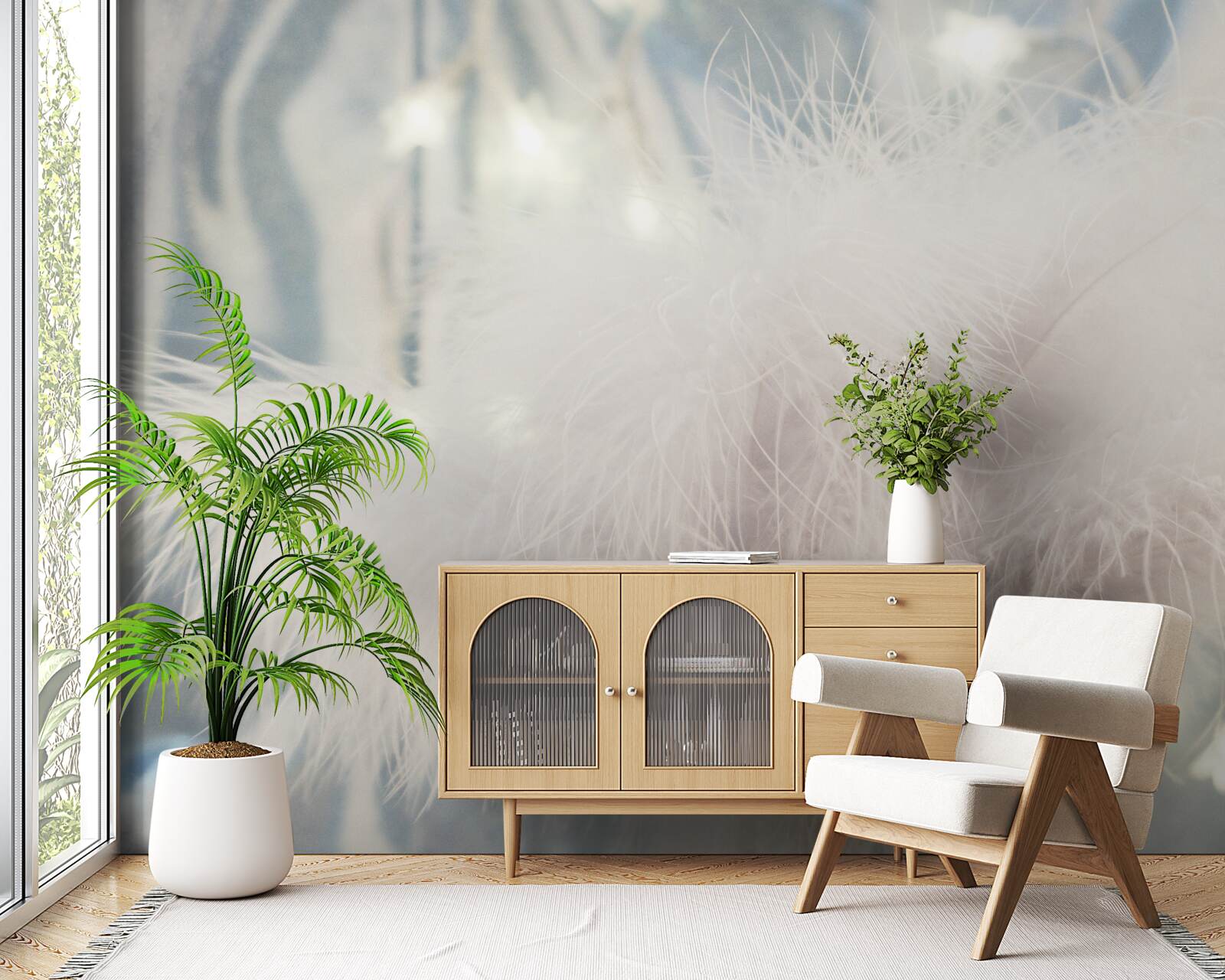 Fotobehang dicht lichtgewicht dons