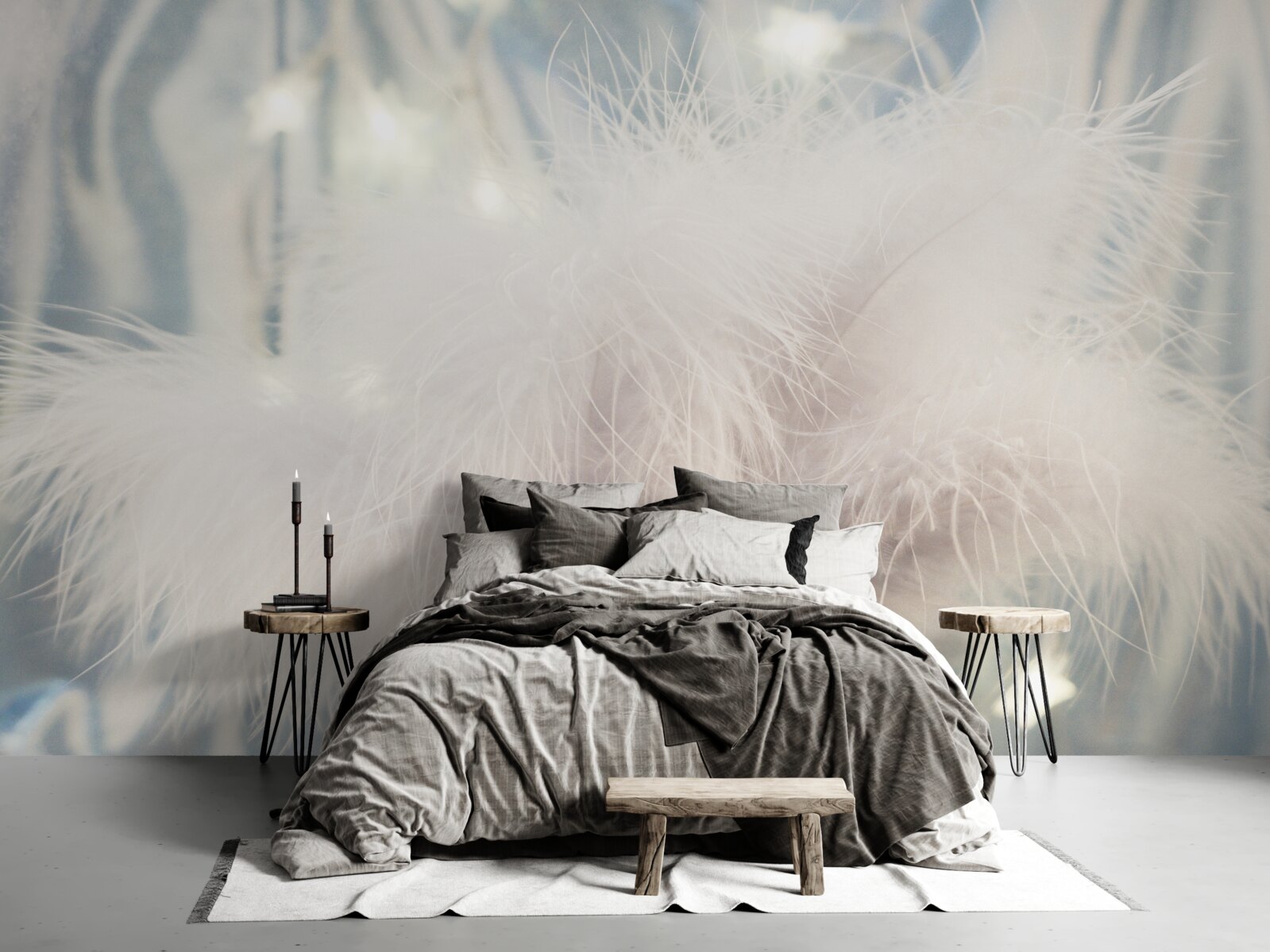 Fotobehang dicht lichtgewicht dons