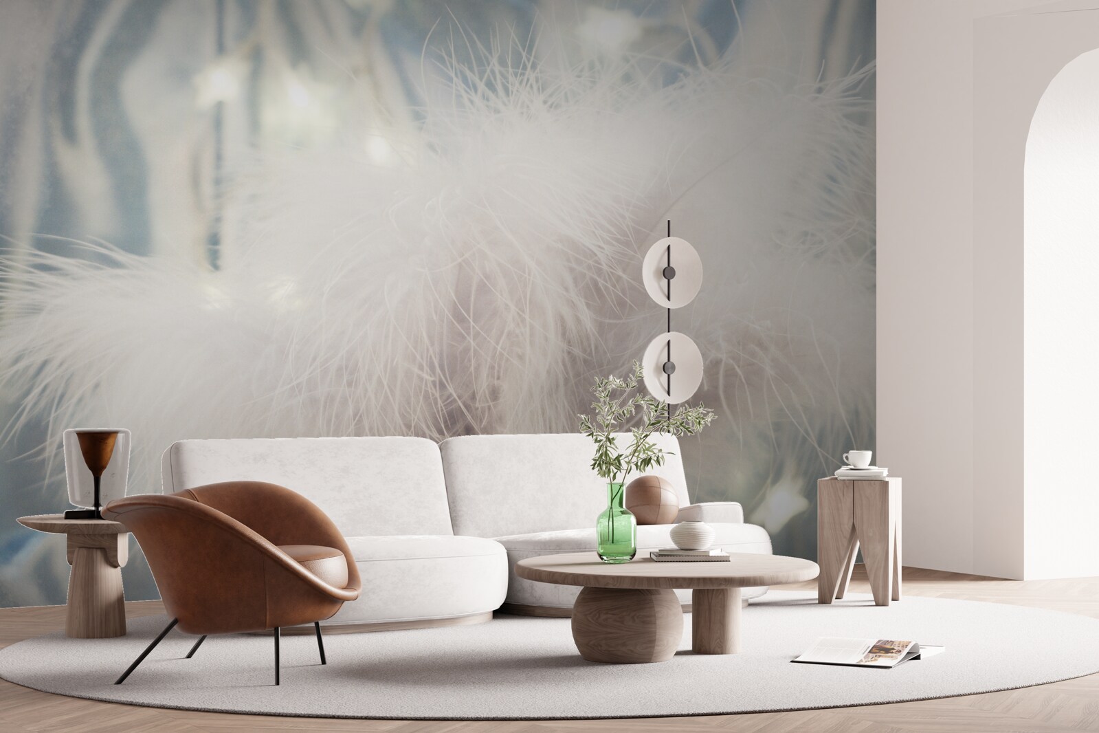 Fotobehang dicht lichtgewicht dons