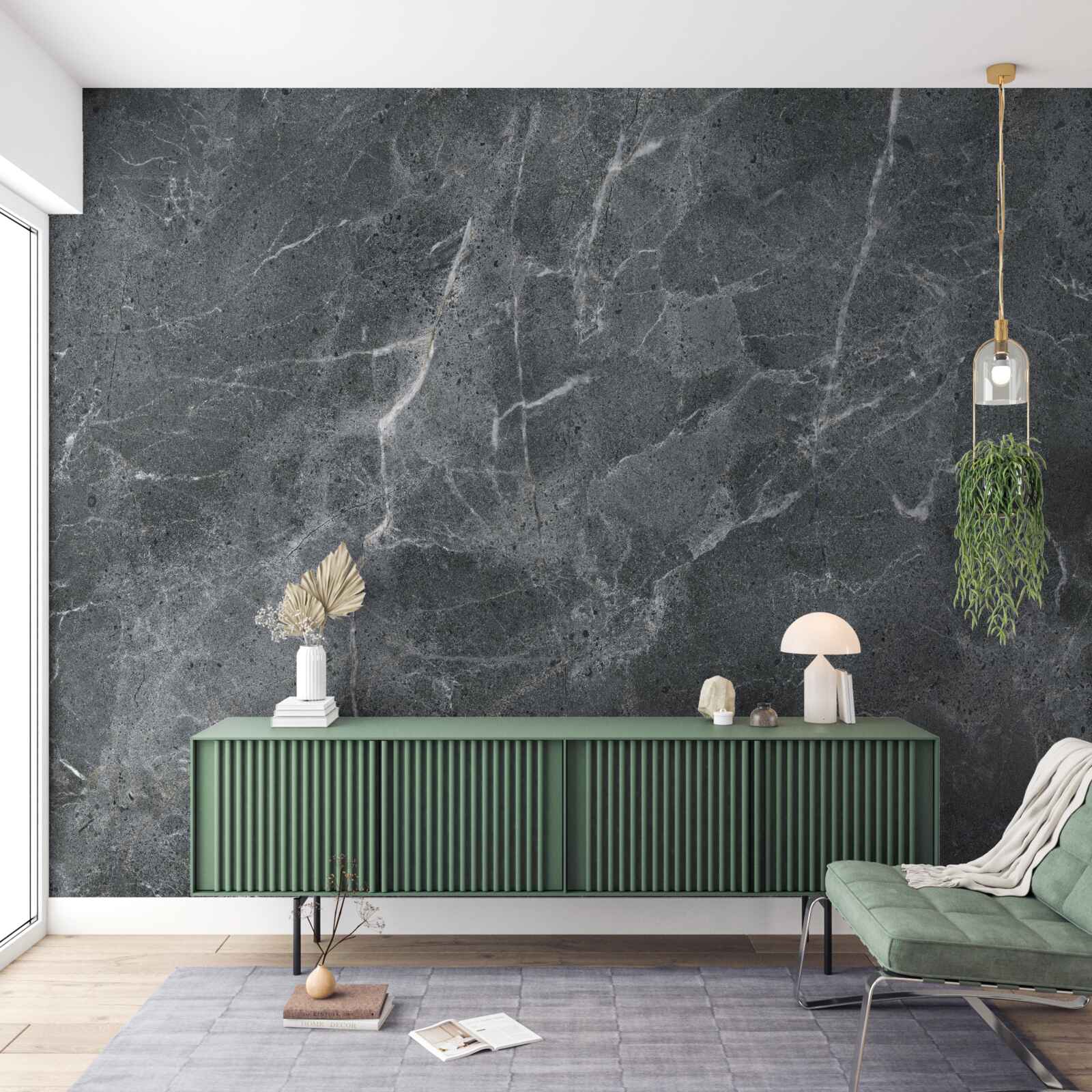 Fotobehang grijze wolken vol regen en duisternis