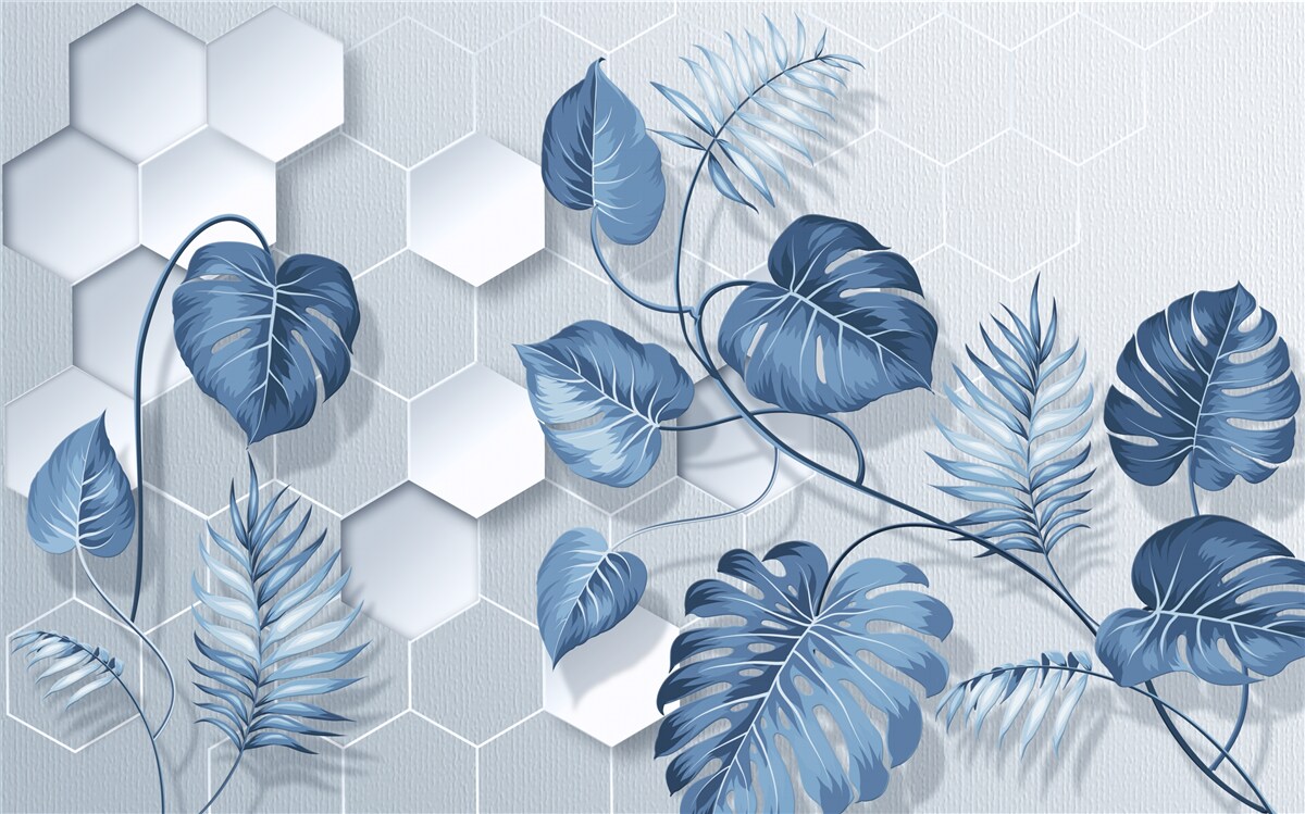 Fotobehang monstera op een niet nader gespecificeerde achtergrond