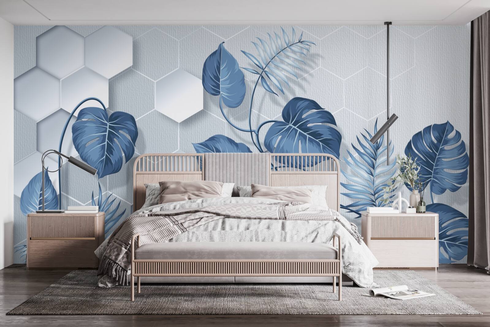 Fotobehang monstera op een niet nader gespecificeerde achtergrond