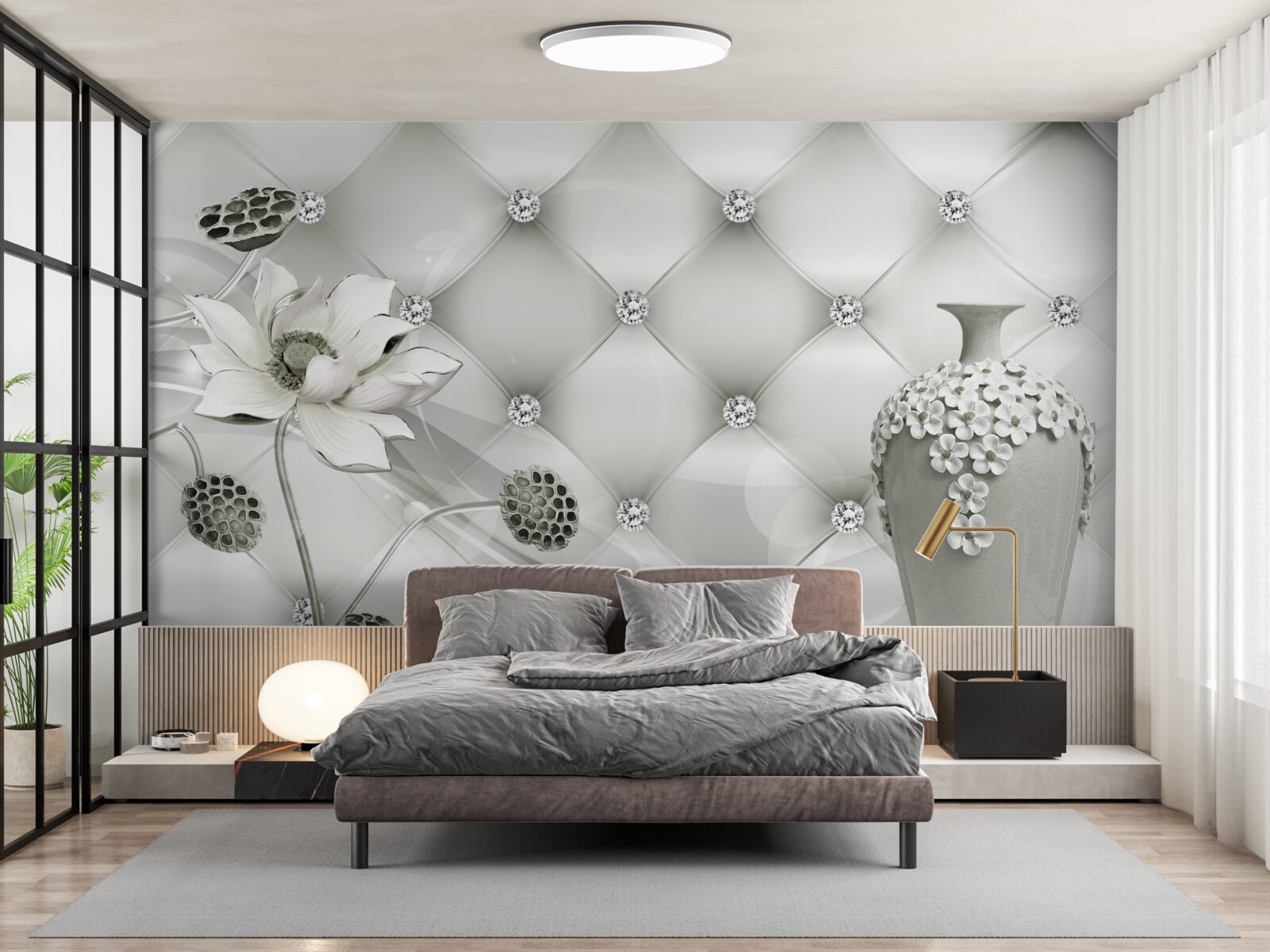 Fotobehang abstracte verticale lijnen in verschillende kleuren