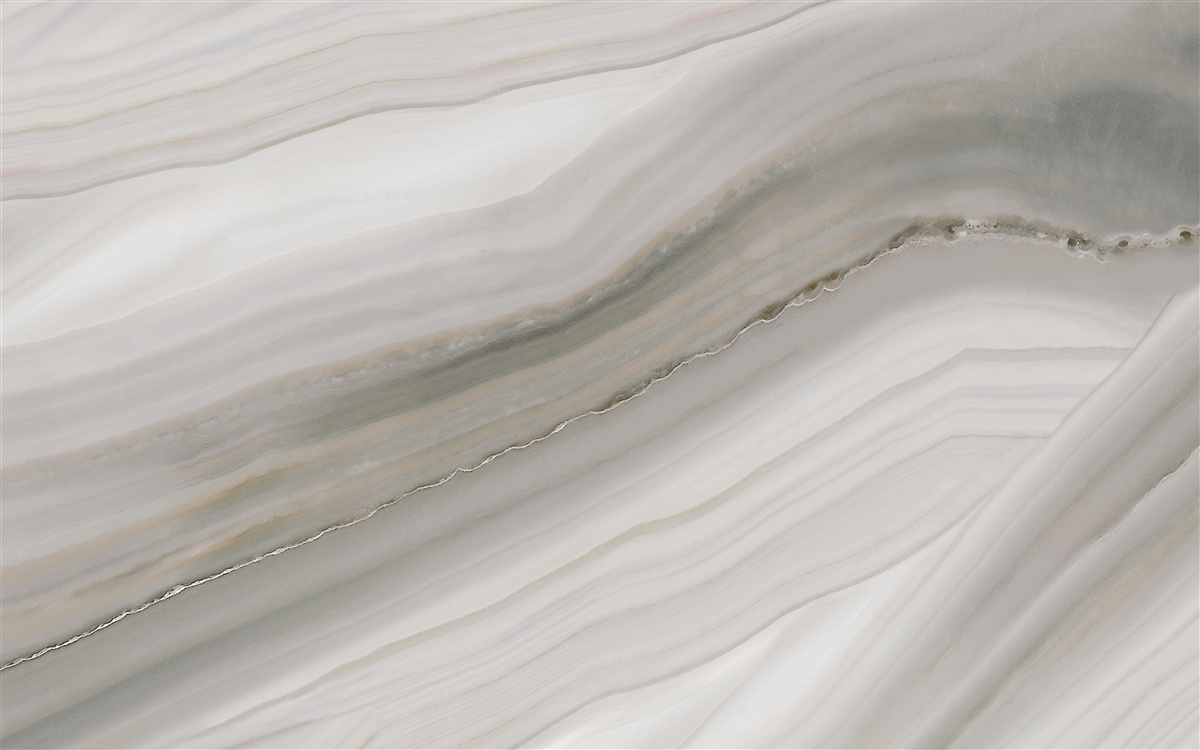 Fotobehang een woestijn waar grijs heerst onder de regen