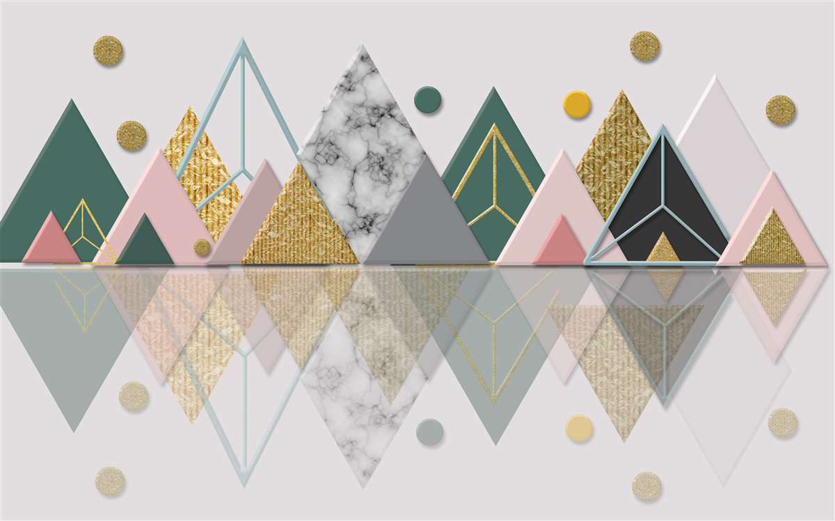 Fotobehang reflectie van herfstbomen op het wateroppervlak