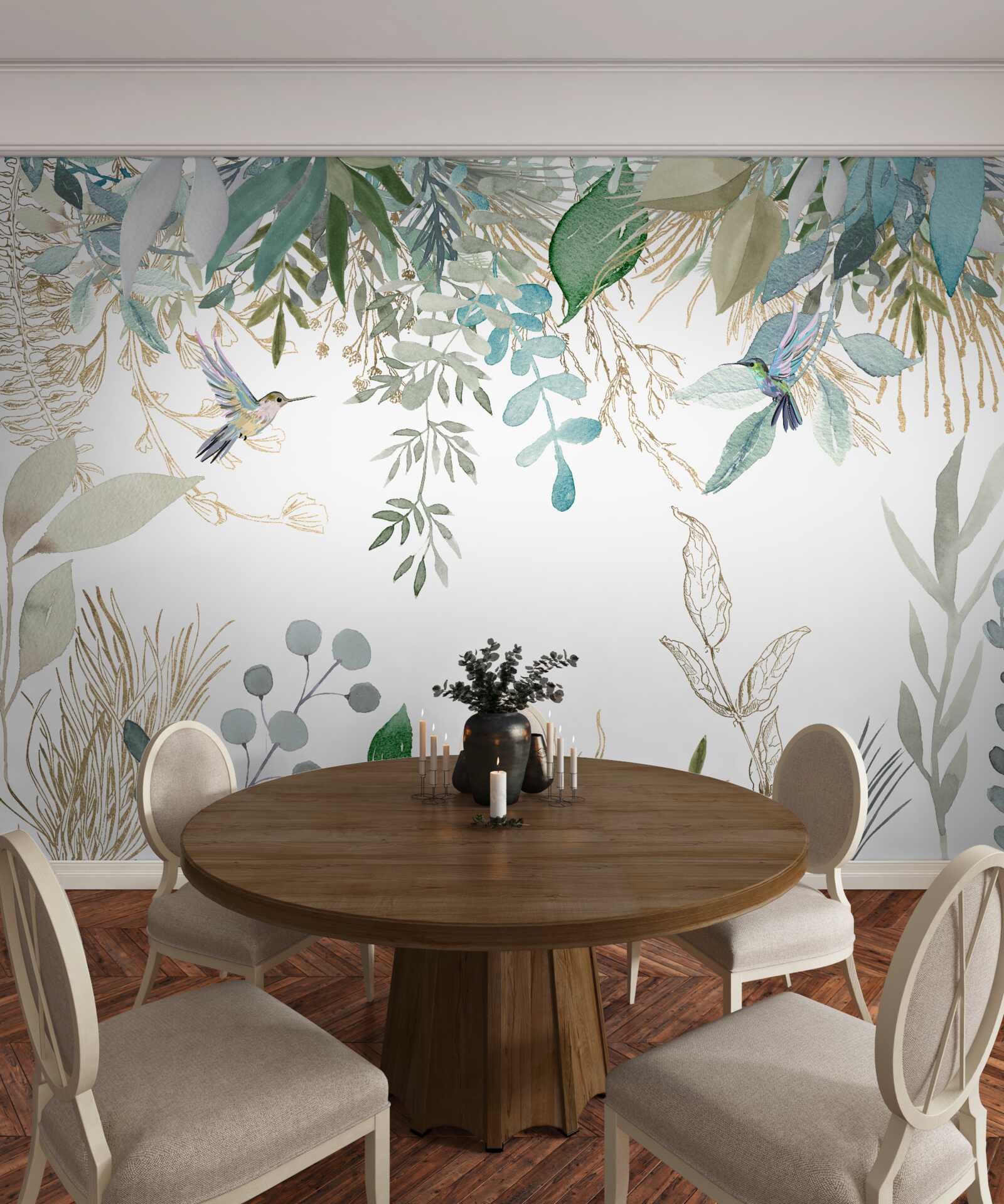 Fotobehang diversiteit van tropische flora