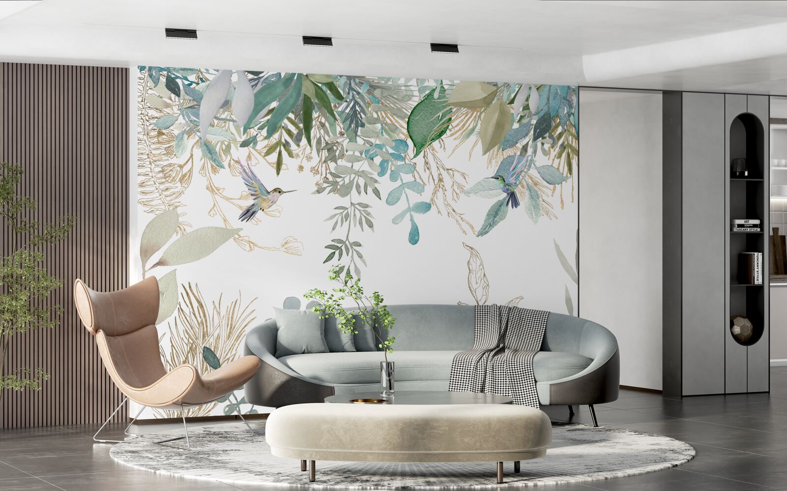 Fotobehang diversiteit van tropische flora