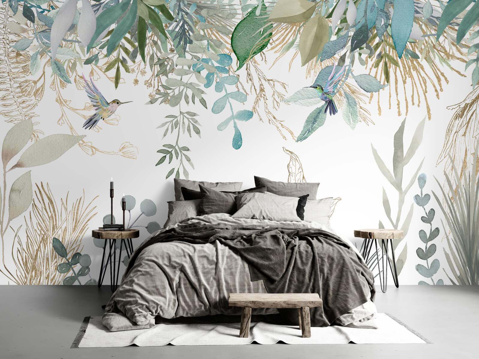 Fotobehang diversiteit van tropische flora