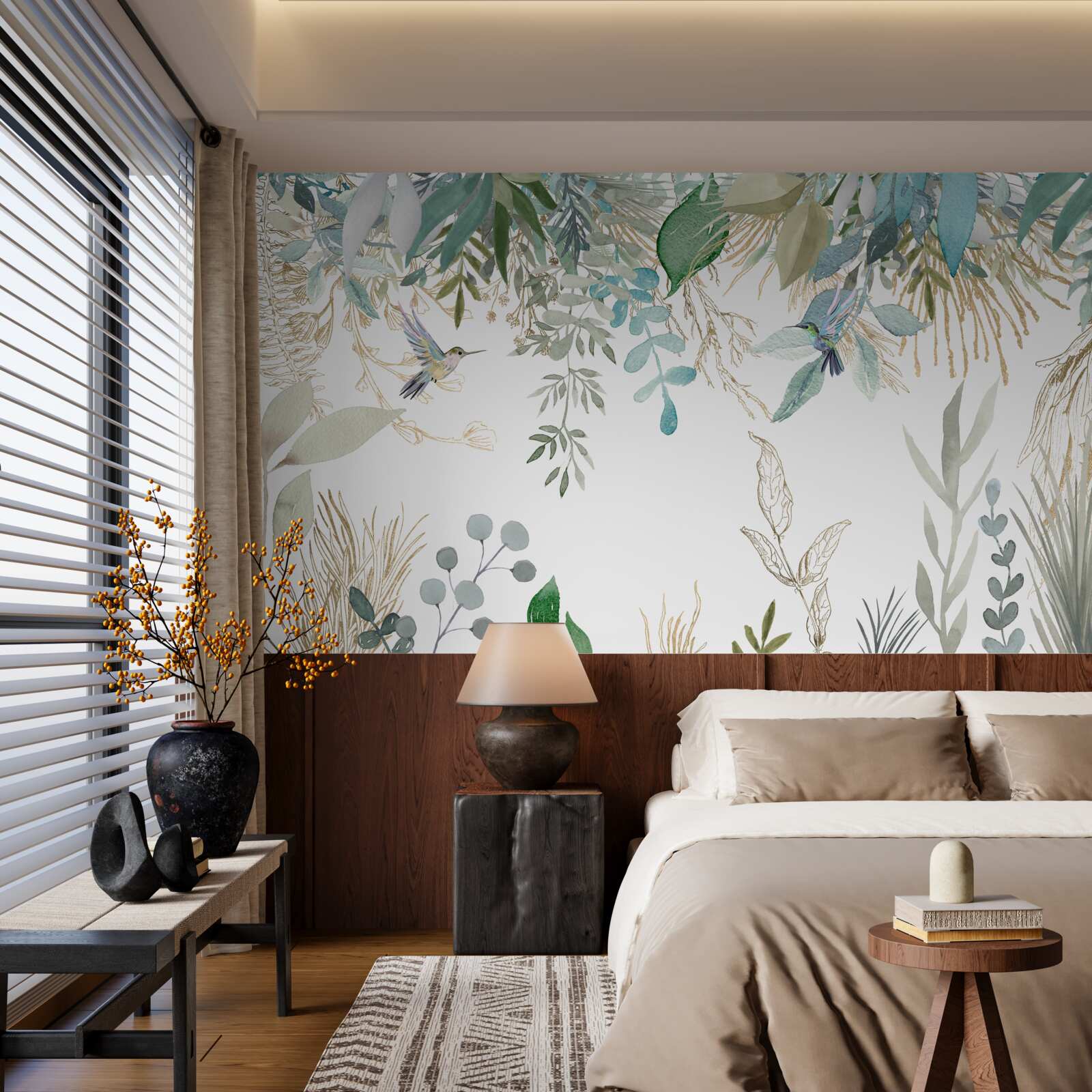 Fotobehang diversiteit van tropische flora