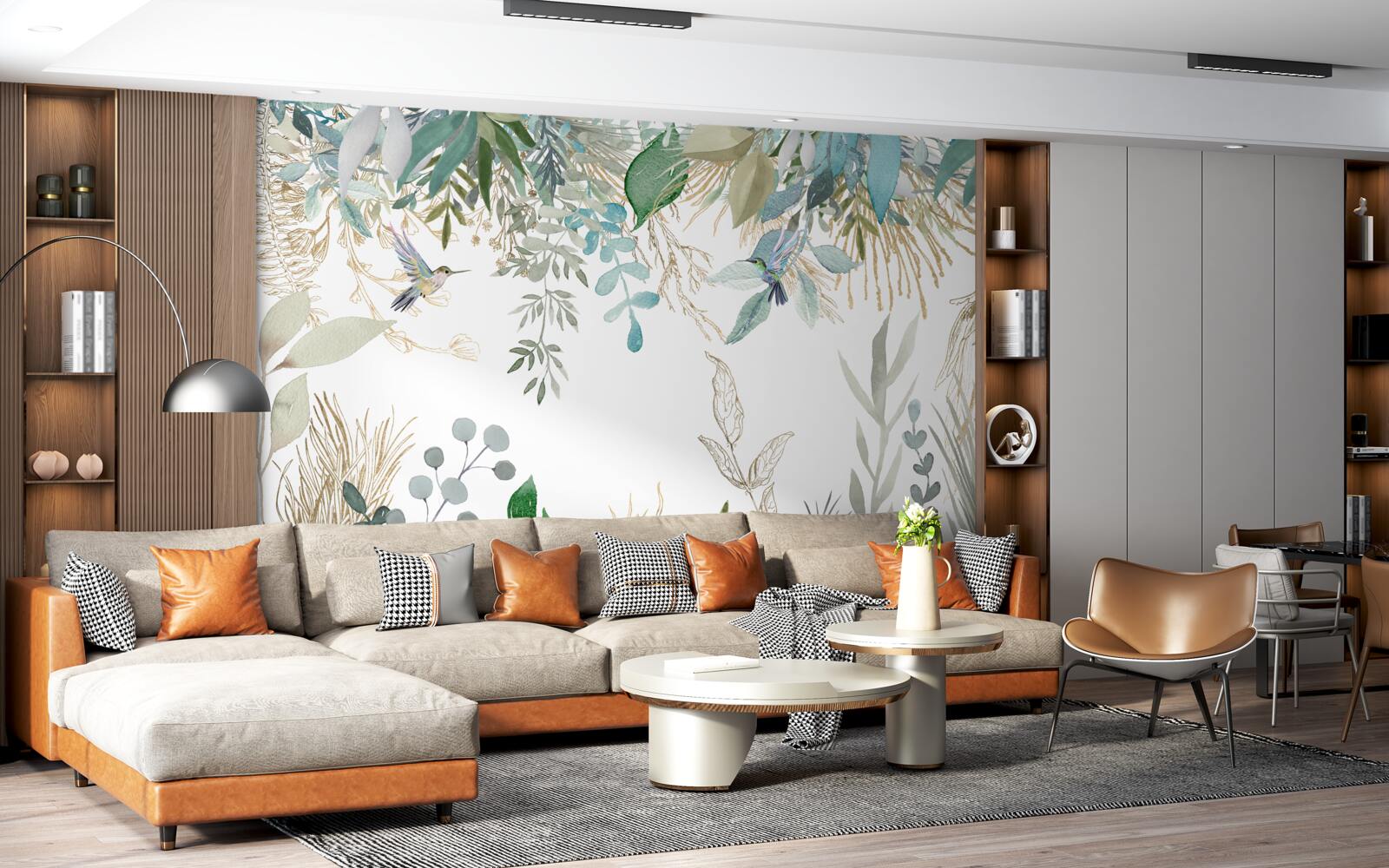 Fotobehang diversiteit van tropische flora