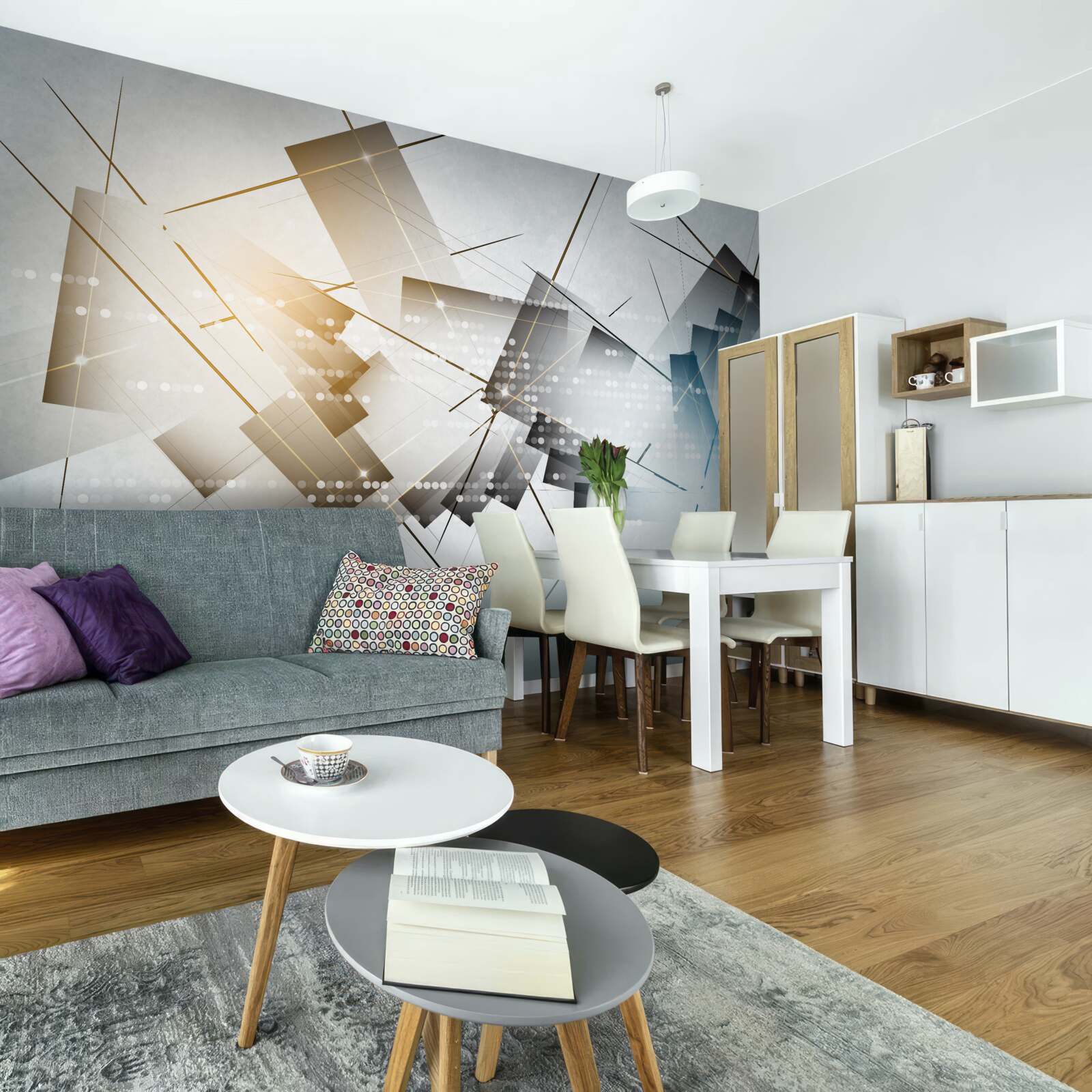 Fotobehang heldere gloed in verschillende afbeeldingen