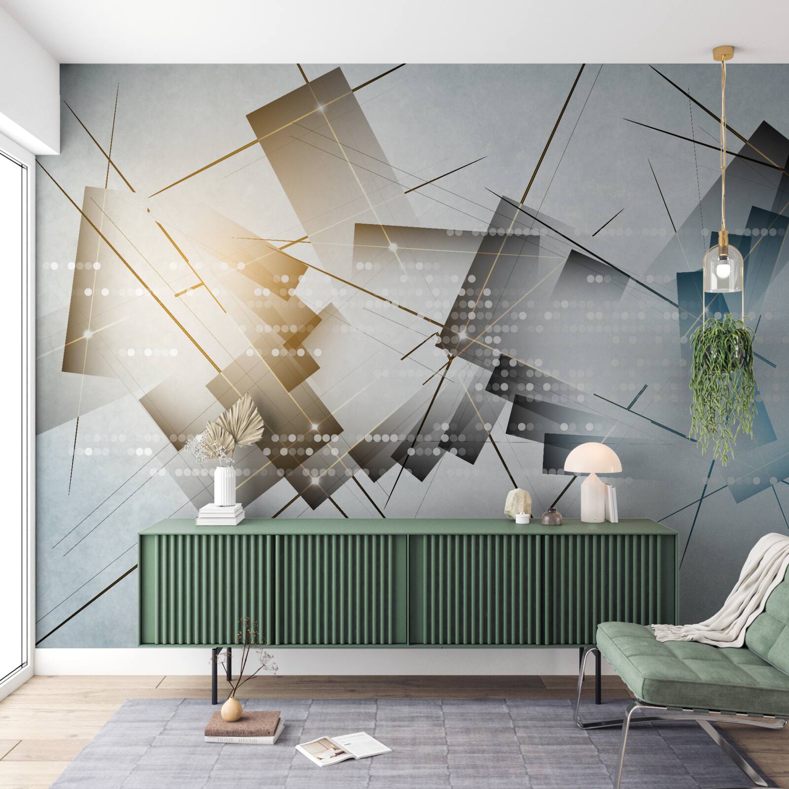 Fotobehang heldere gloed in verschillende afbeeldingen