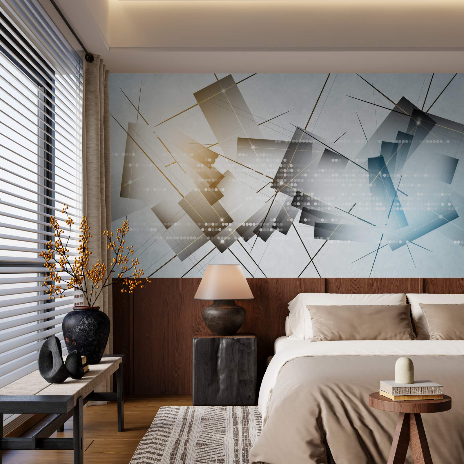 Fotobehang heldere gloed in verschillende afbeeldingen