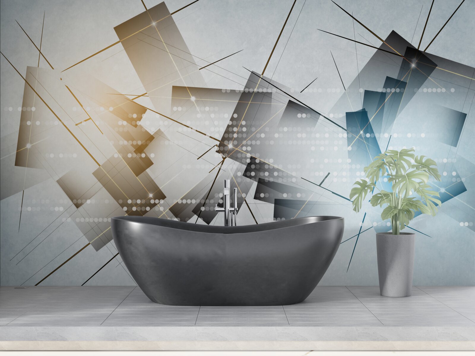 Fotobehang heldere gloed in verschillende afbeeldingen