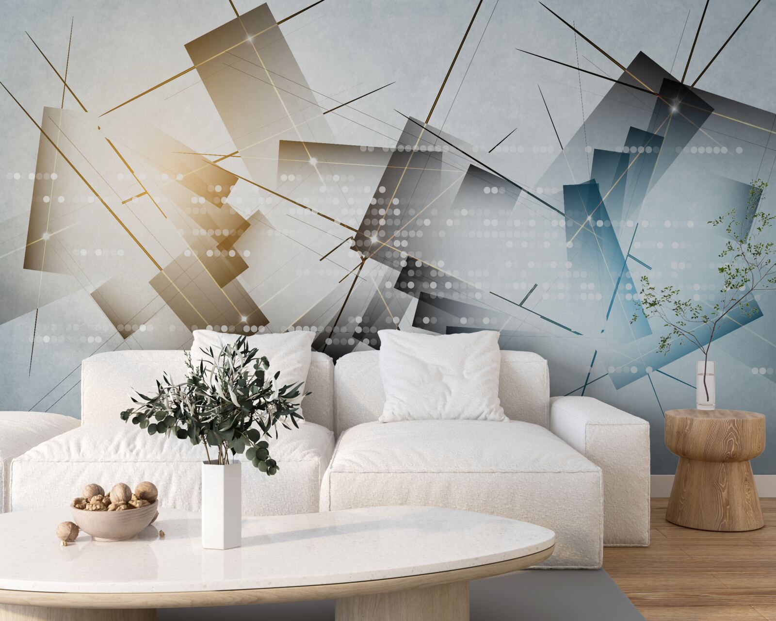 Fotobehang heldere gloed in verschillende afbeeldingen