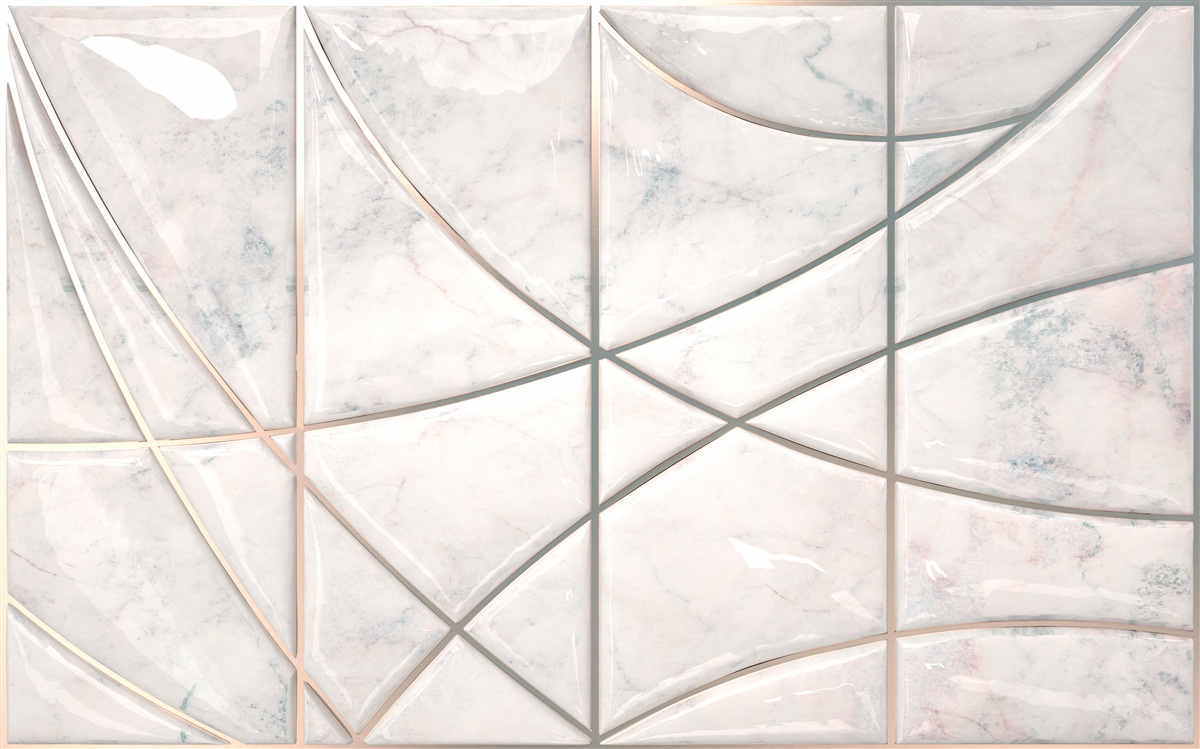 Fotobehang vloeiende curven worden op een lichte achtergrond geplaatst