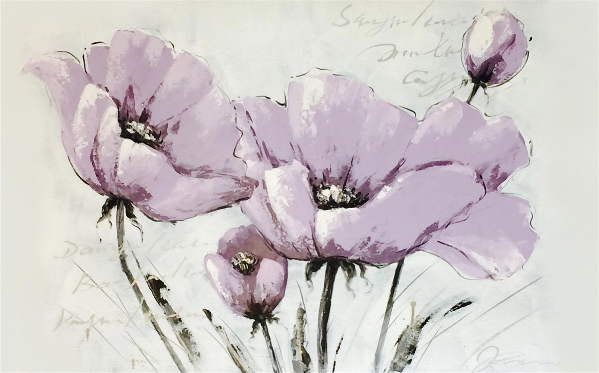 Fotobehang sering zomer klaproos perk